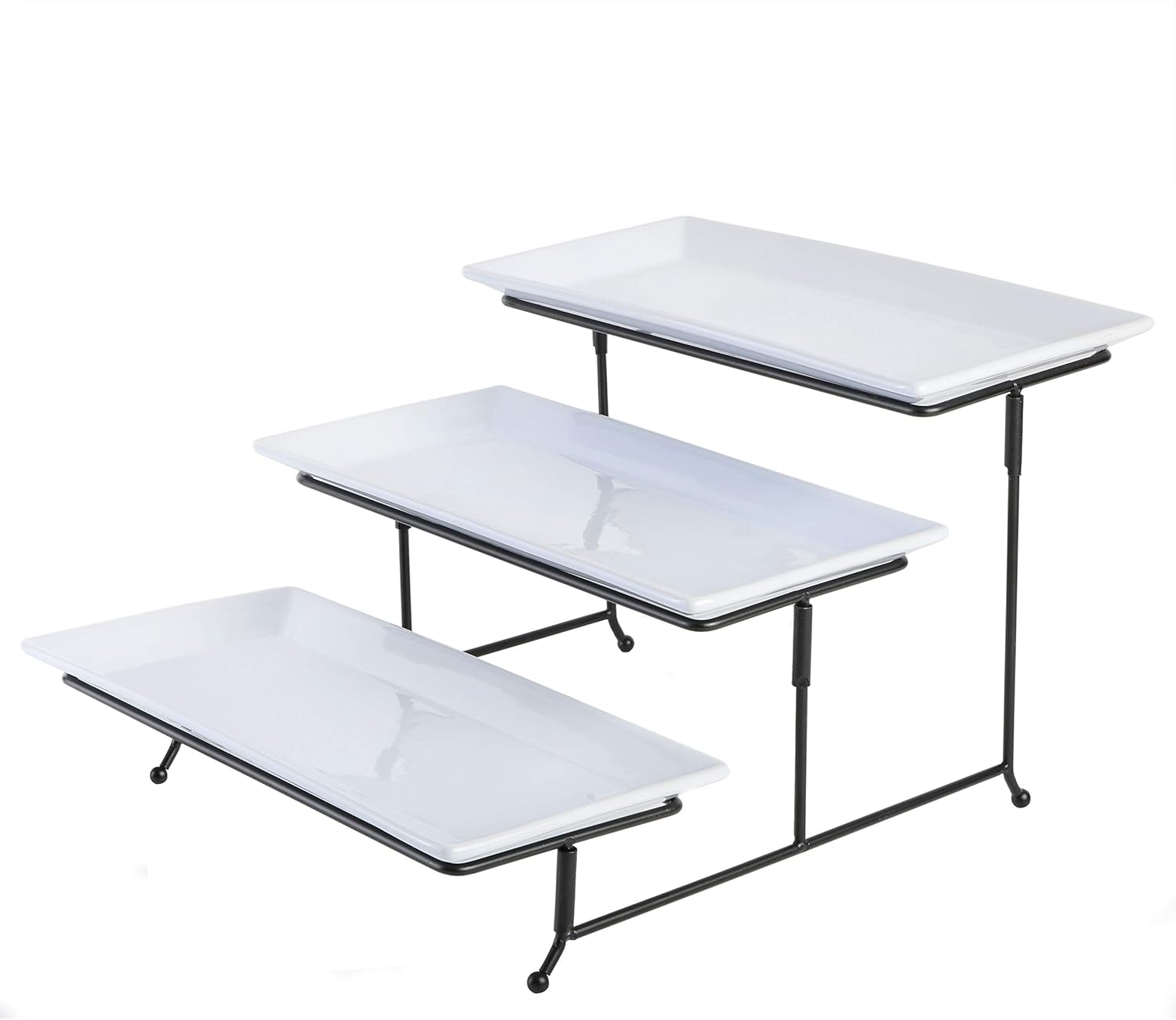 Sturdy 3-Tier Plate Set for Entertaining