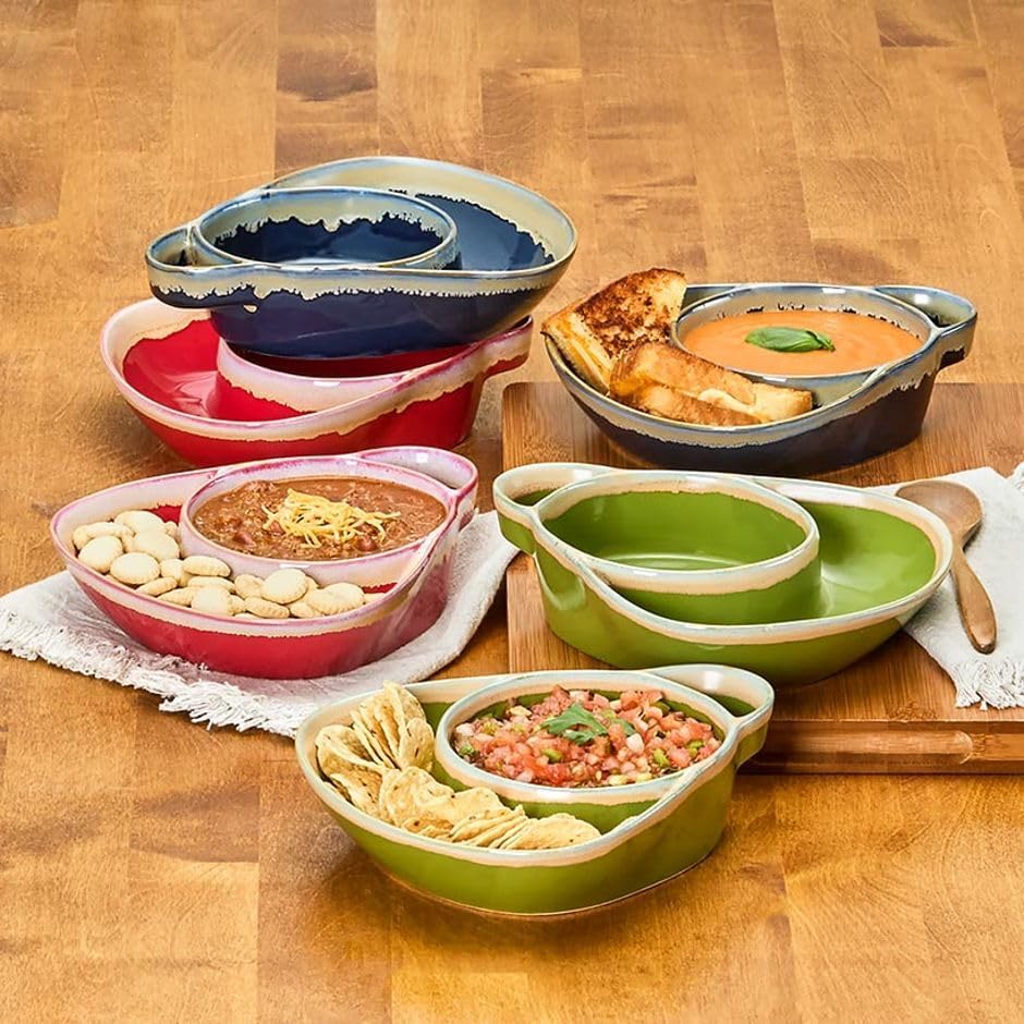 The Lakeside Collection Sets of 2 Stoneware Soup Side Bowls