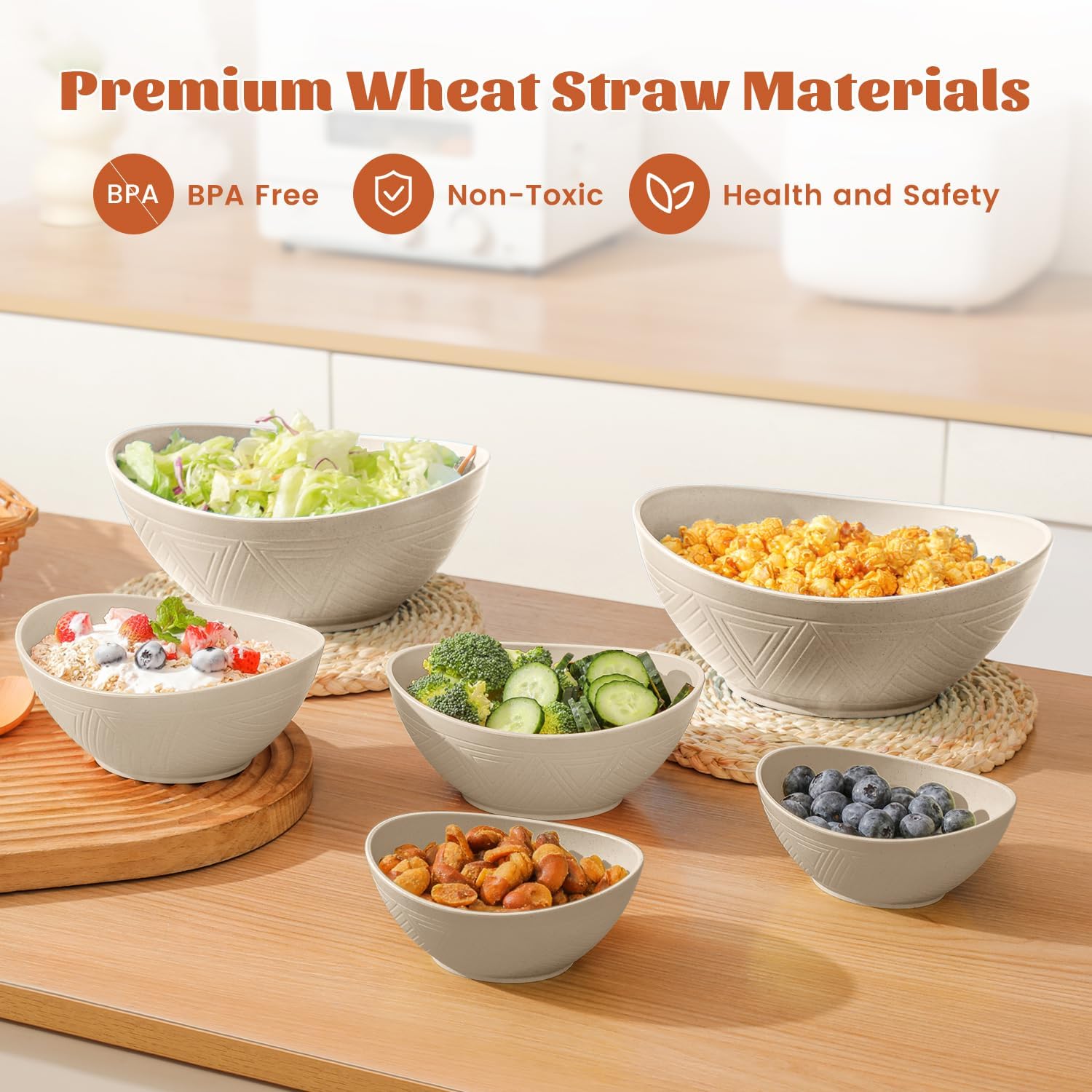 Homienly Premium Mixing Bowls Set