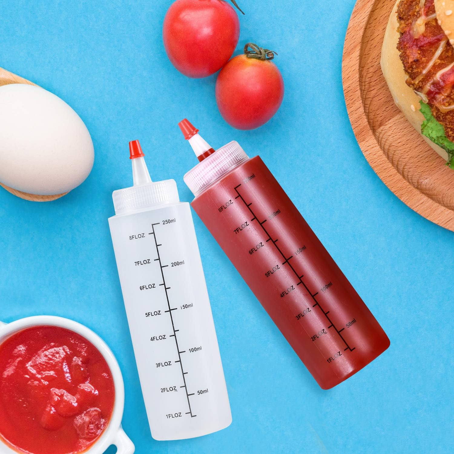 Premium BPA-Free Squeeze Bottles - Easy to Use Durable and Multipurpose