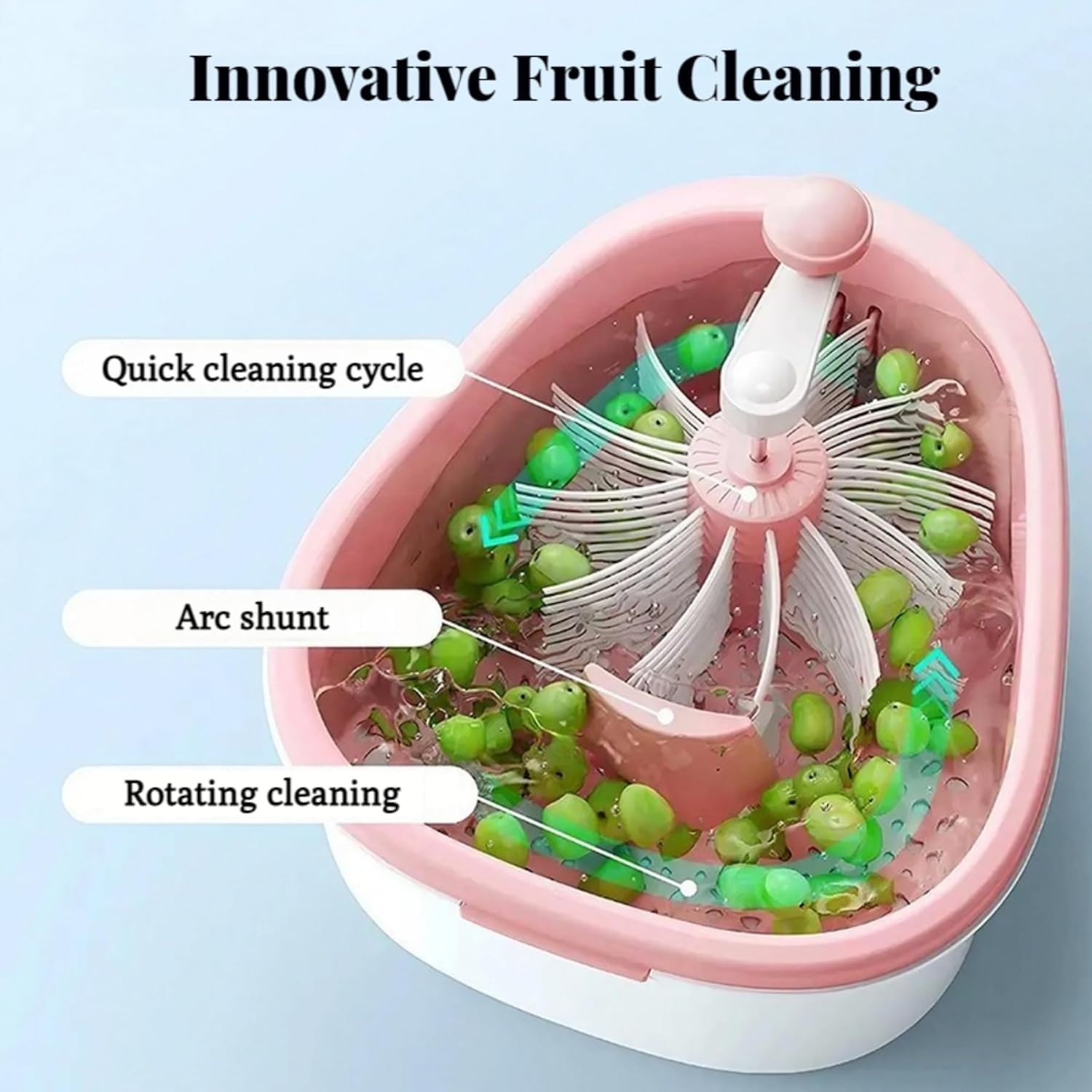 Fruit Washer Spinner with Brush