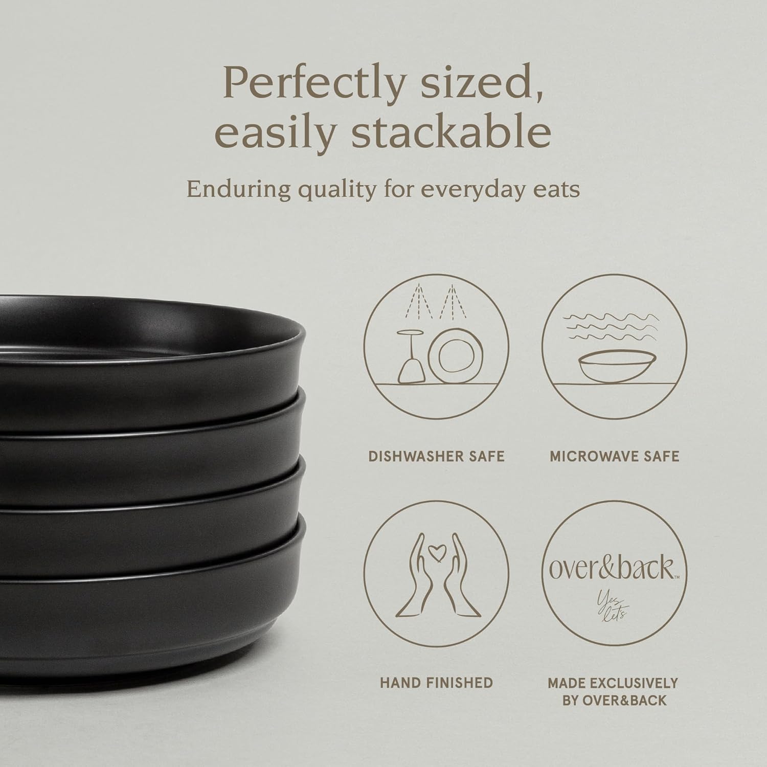 OverBack Stoneware Bowl Set