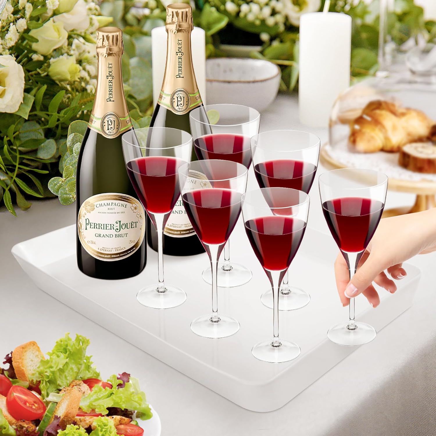 4-Piece Serving Tray Set for Entertaining