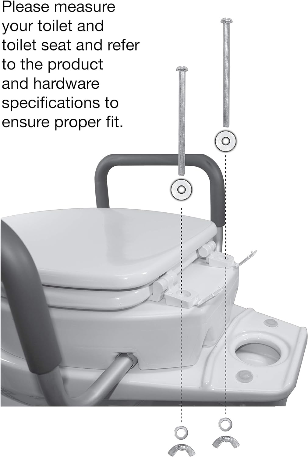 Essential Medical Supply Raised Toilet Seat Riser