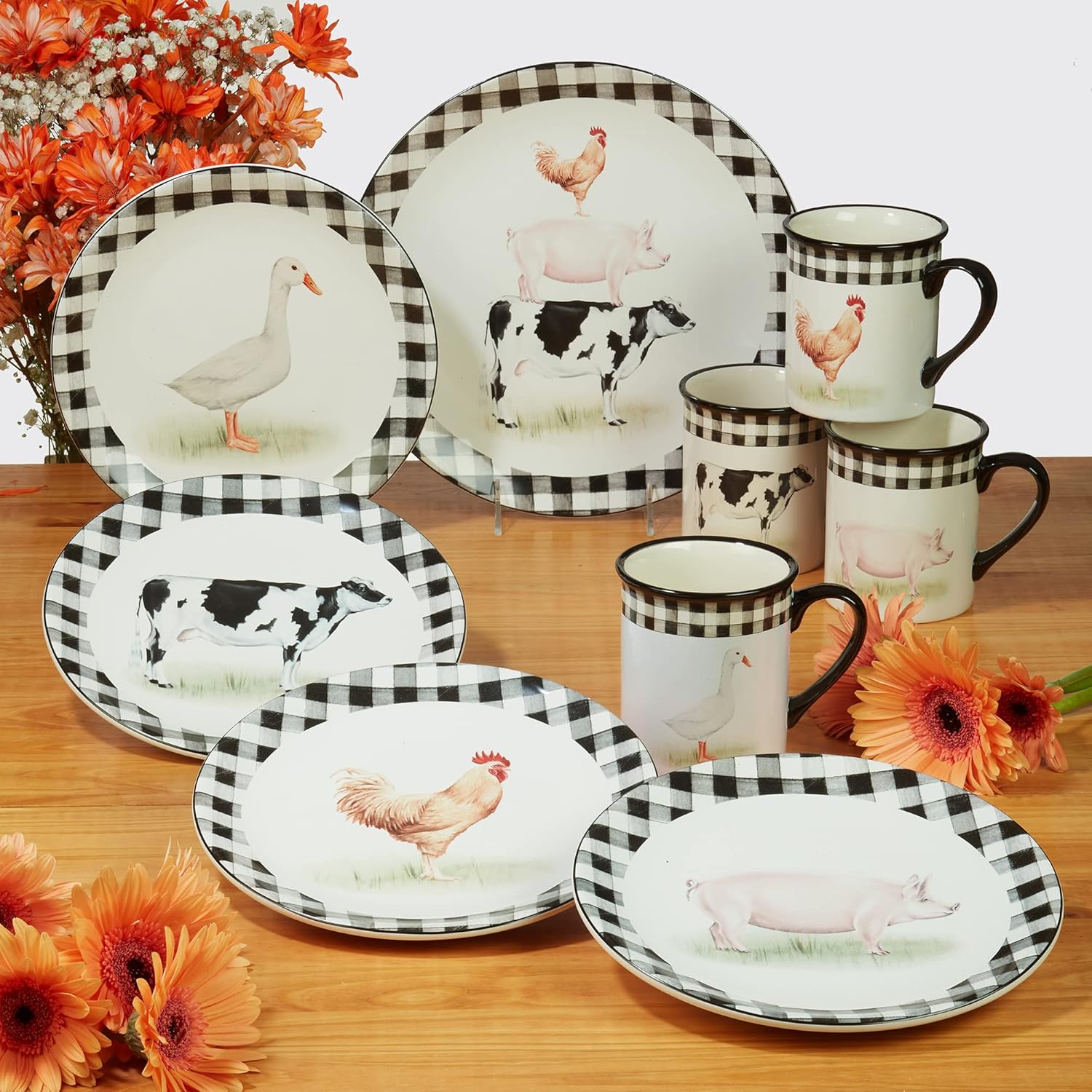 Beautiful Hand-Painted Earthenware Platter