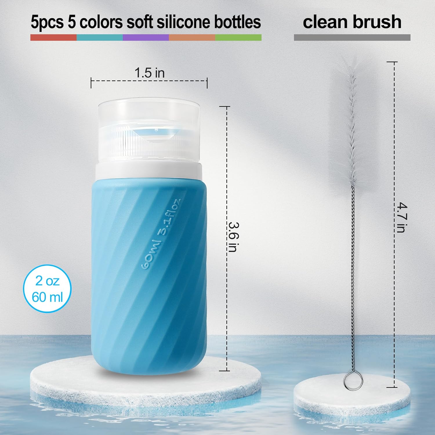 Five-Piece Leak-Proof Salad Dressing Containers for Go-To solutions