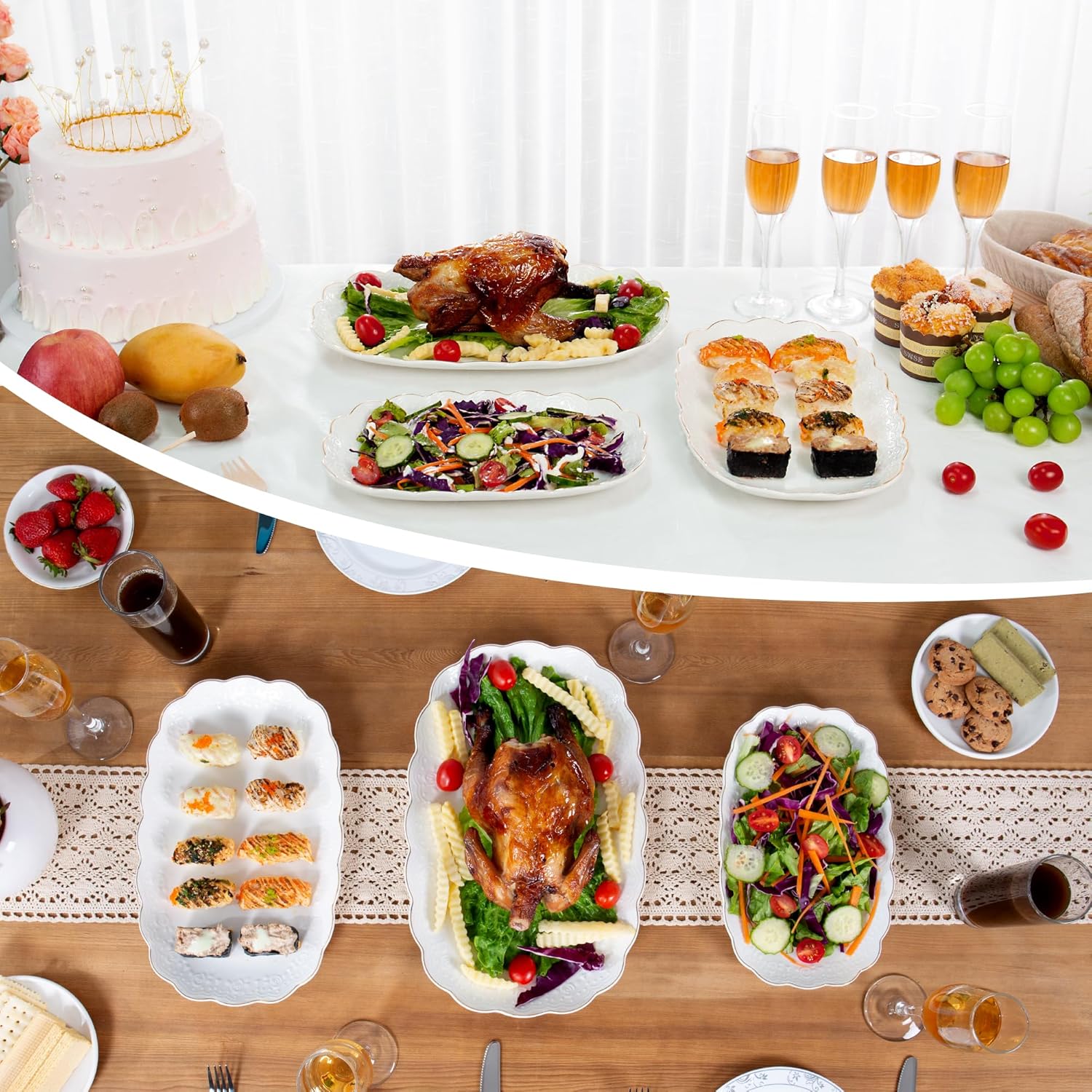 Ceramic Serving Platters Set