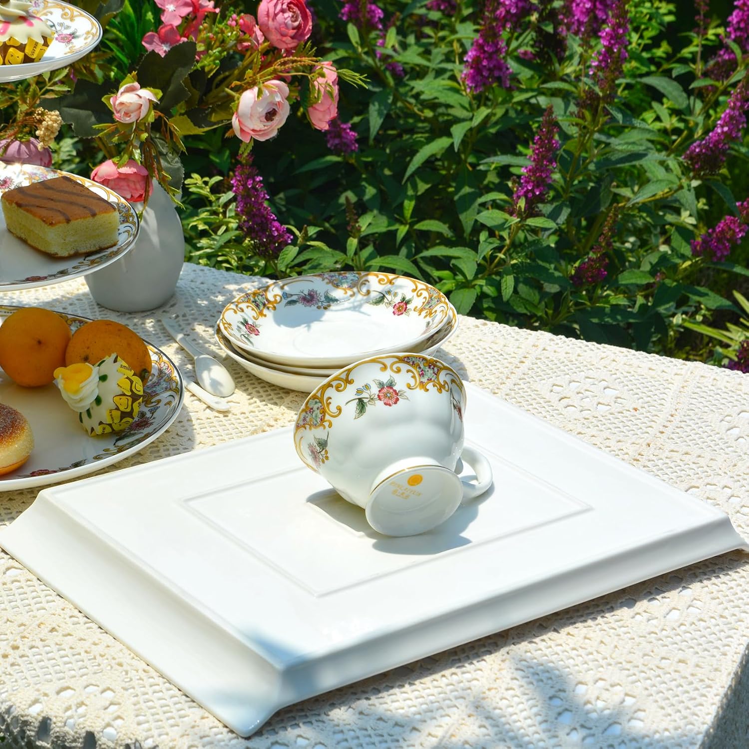 Luxury Bone China Elegant 14 Serving Tray