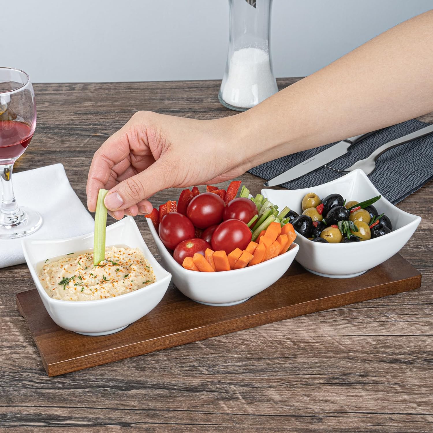 Stylish 3-Piece Bowl Set for Home Restaurant Use