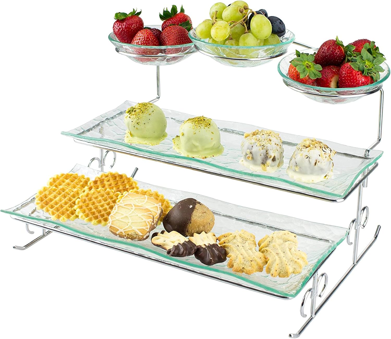 Elegant 3-Tier Server Tray for Dishes