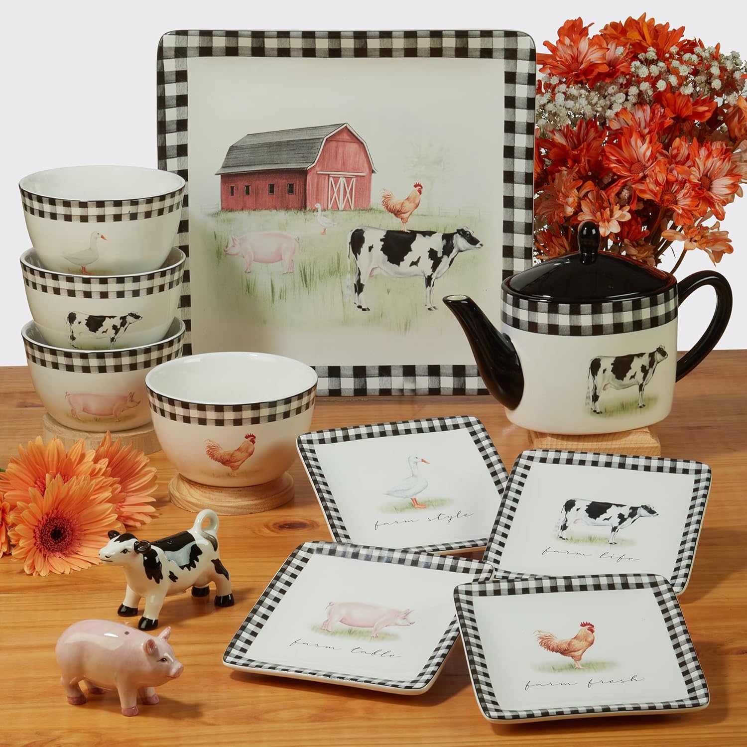 Beautiful Hand-Painted Earthenware Platter