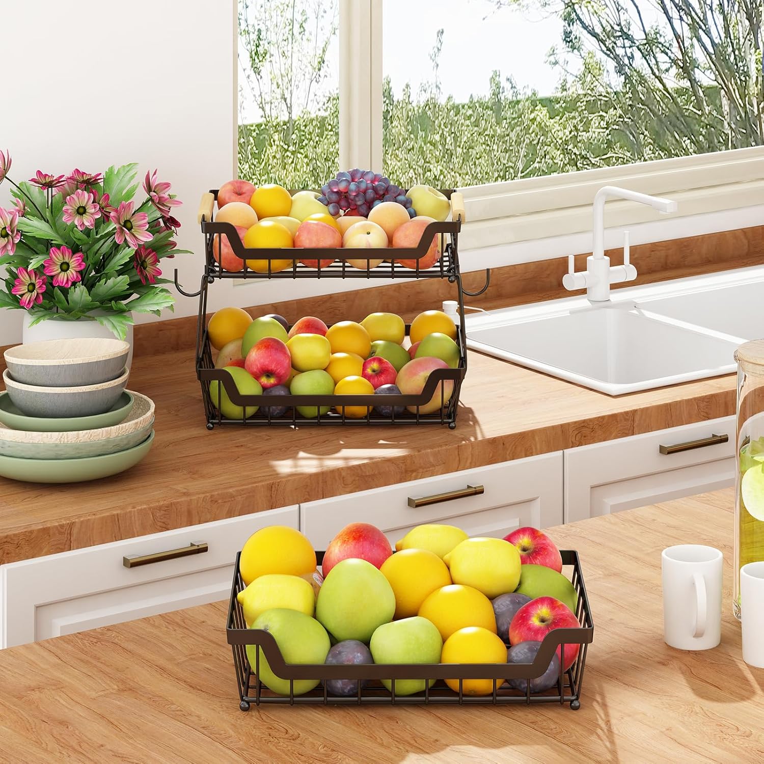 Gillas 3-Tier Countertop Fruit Basket