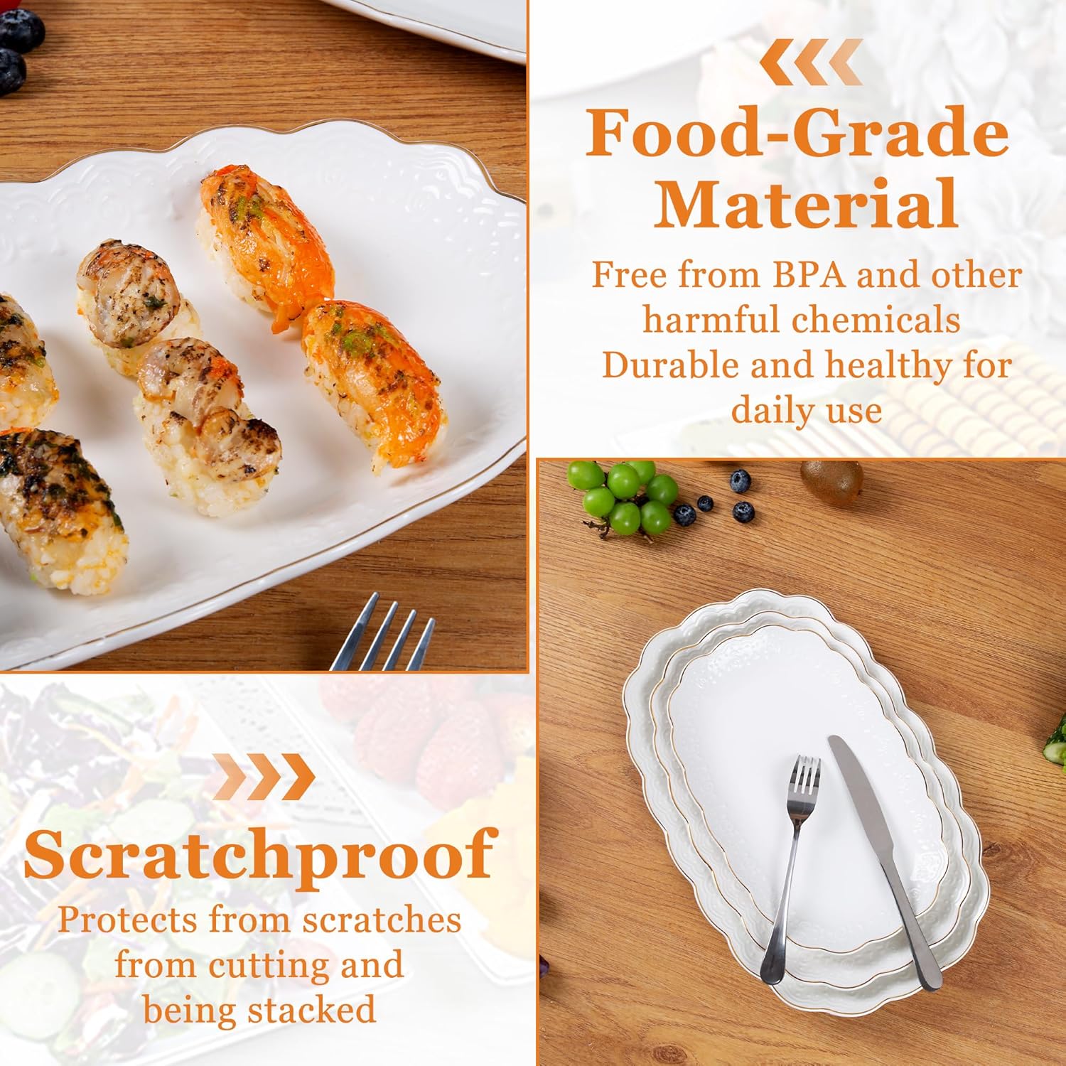 Ceramic Serving Platters Set
