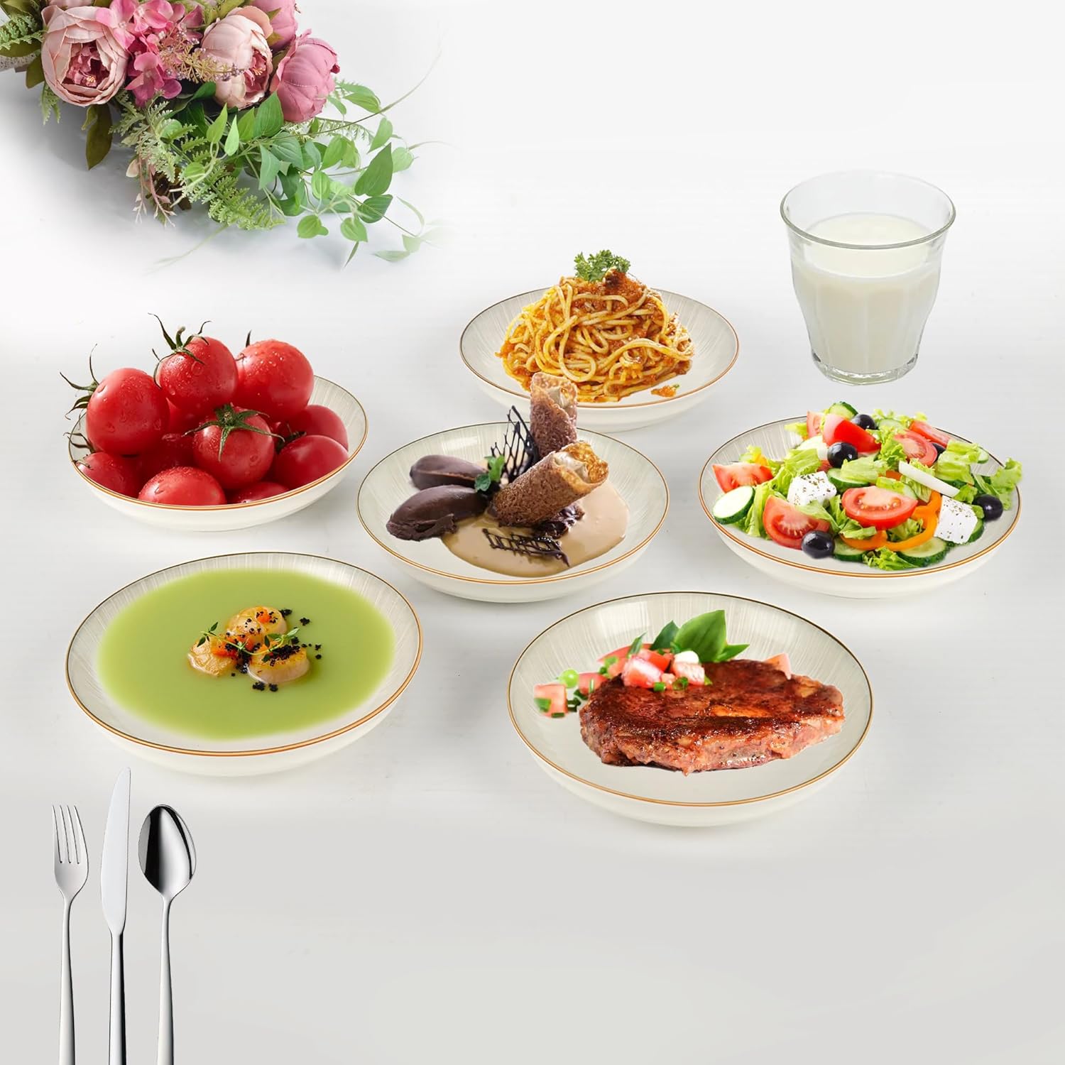 Sunshine Style Pasta Bowls 6 Set