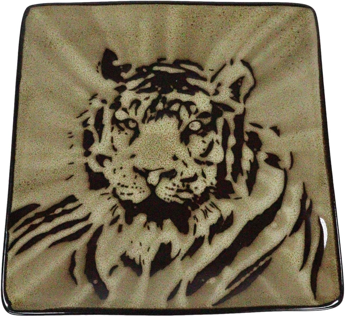 Ebros Gift Pack Tiger-Eyes 8 Ceramic Salad Plates