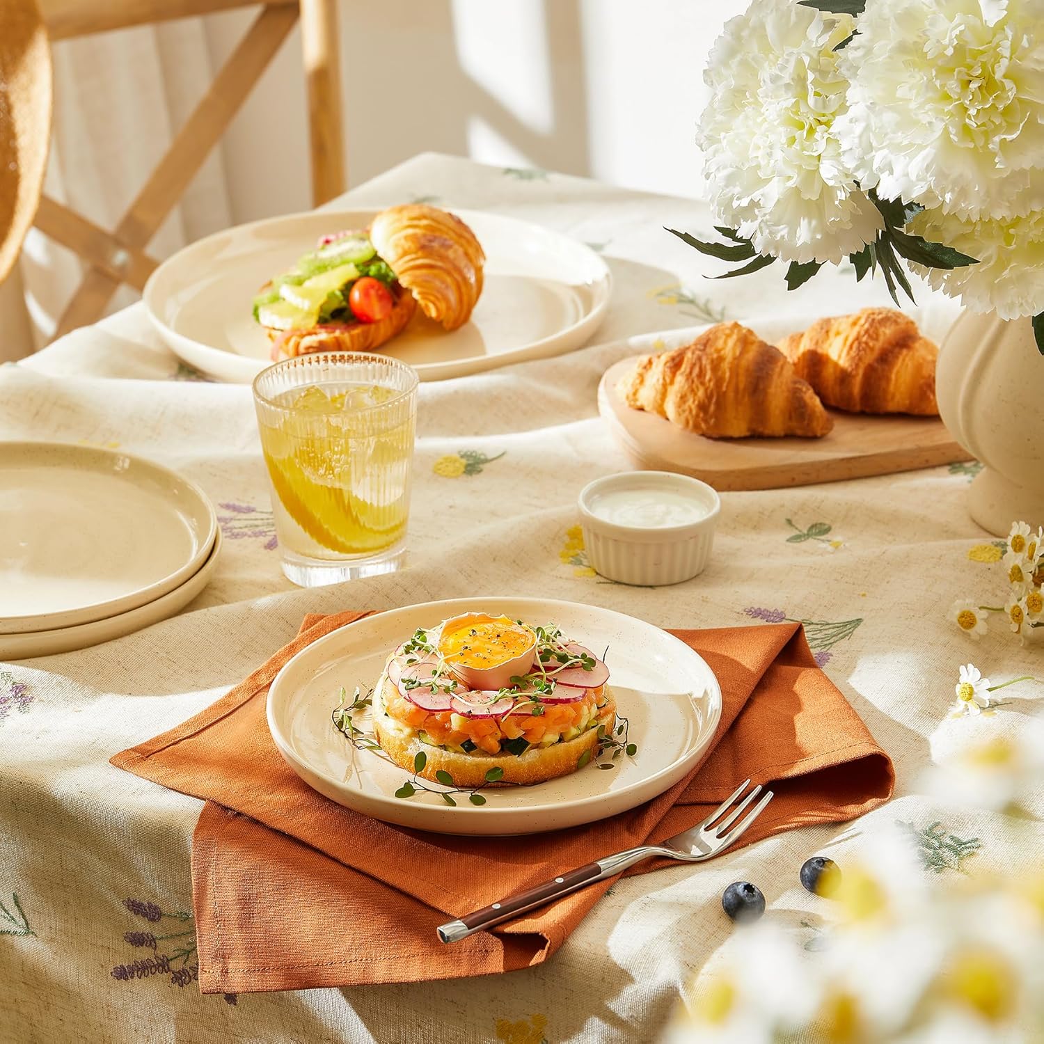 Sweese 10-inch Porcelain Dinner Plates Set of 6