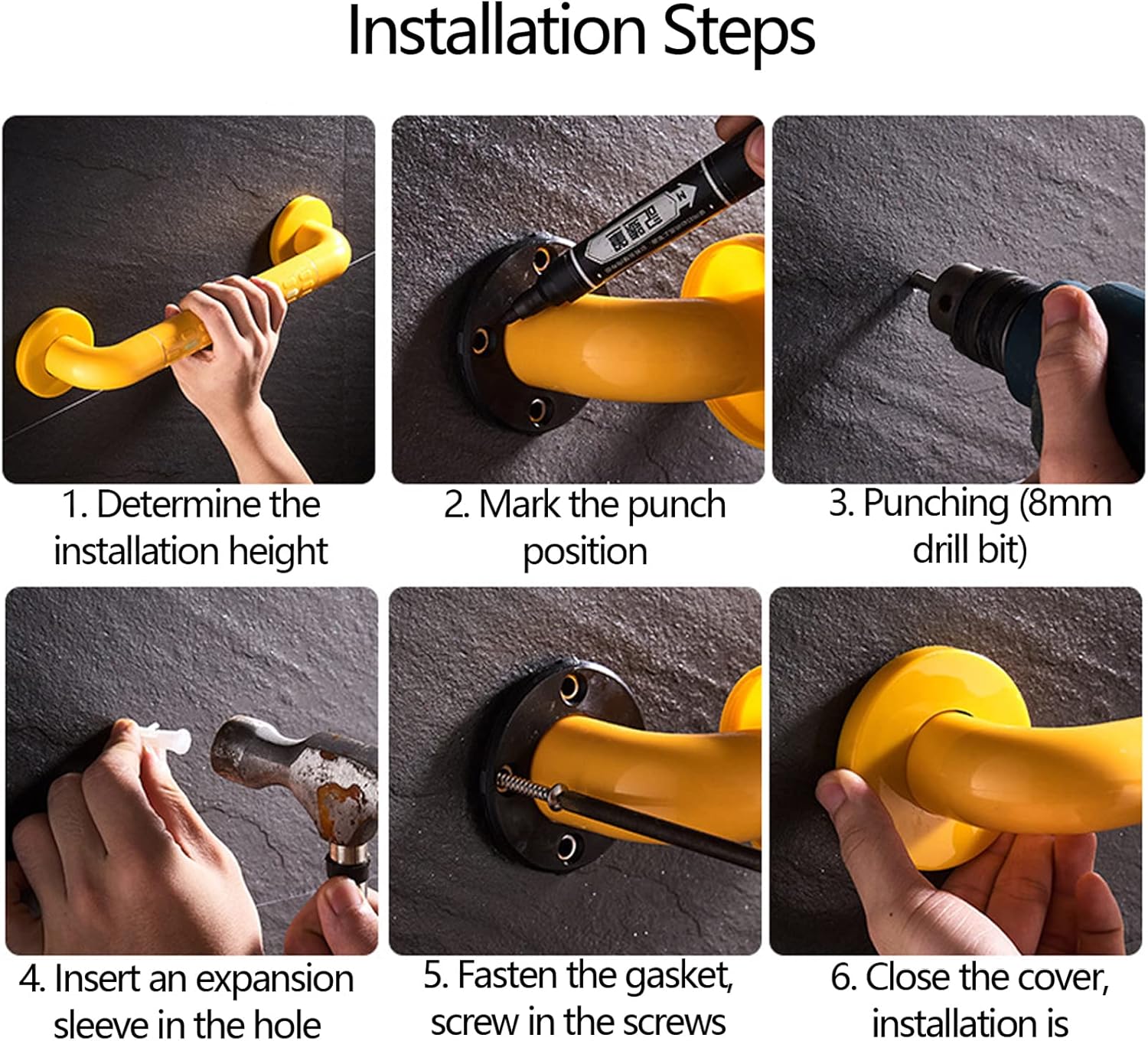 Safe Bathroom Grab Bar for Elderly Disabled