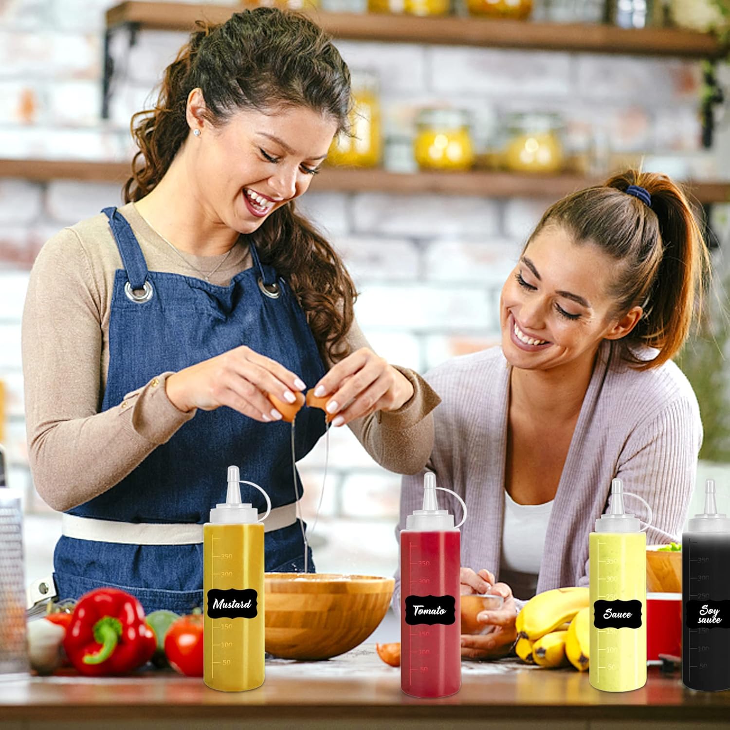 Squeeze Bottle Set for Kitchen Convenience