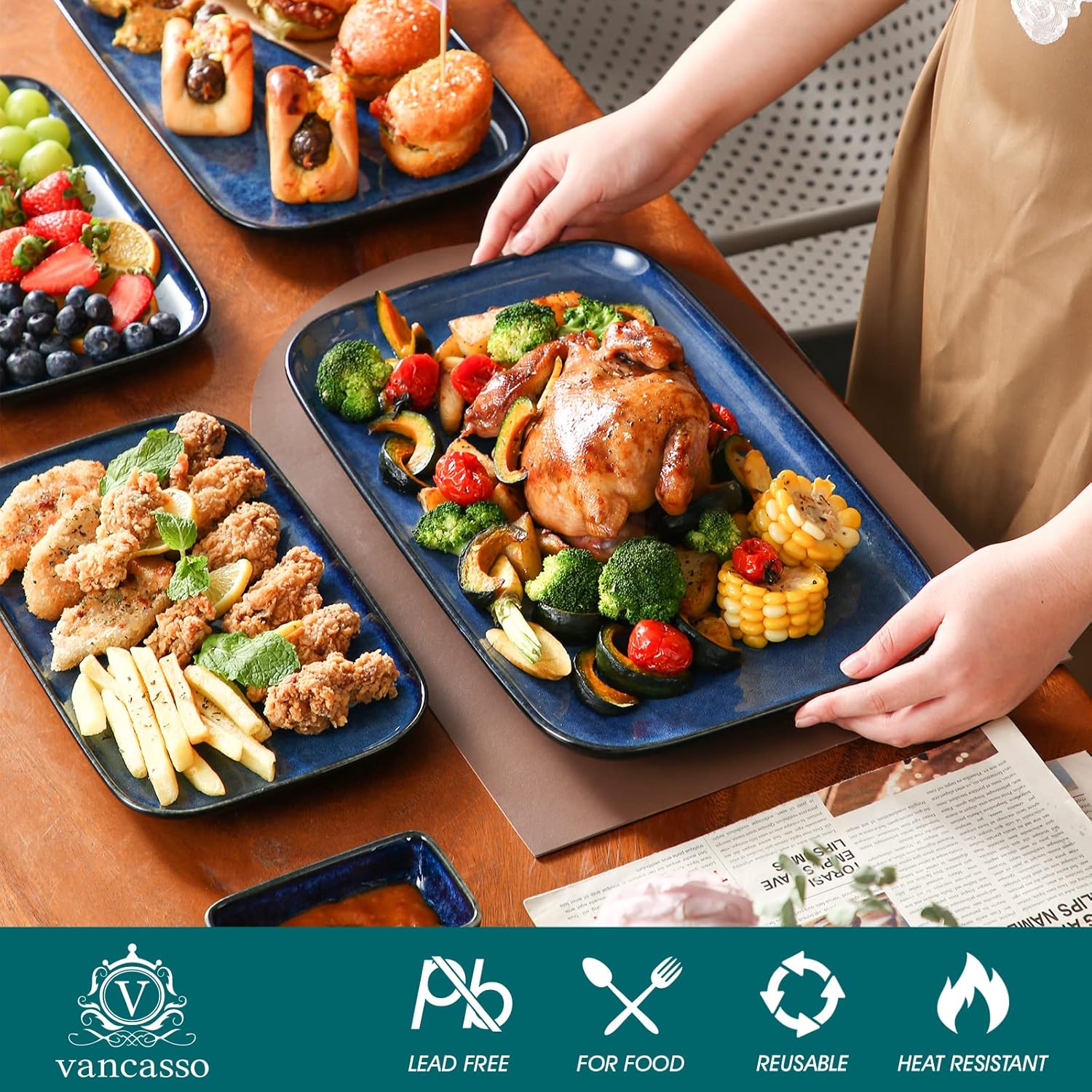 Stunning served platter set for modern elegance and practicality