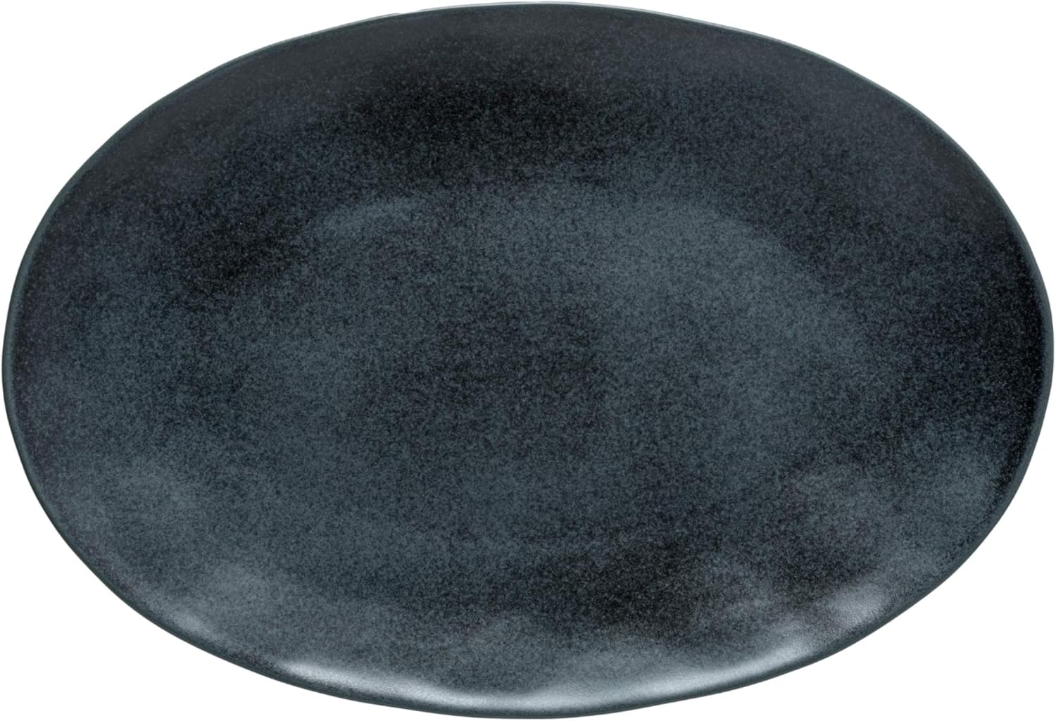 Costa Nova 18 Oval Ceramic Platter - Matte Black