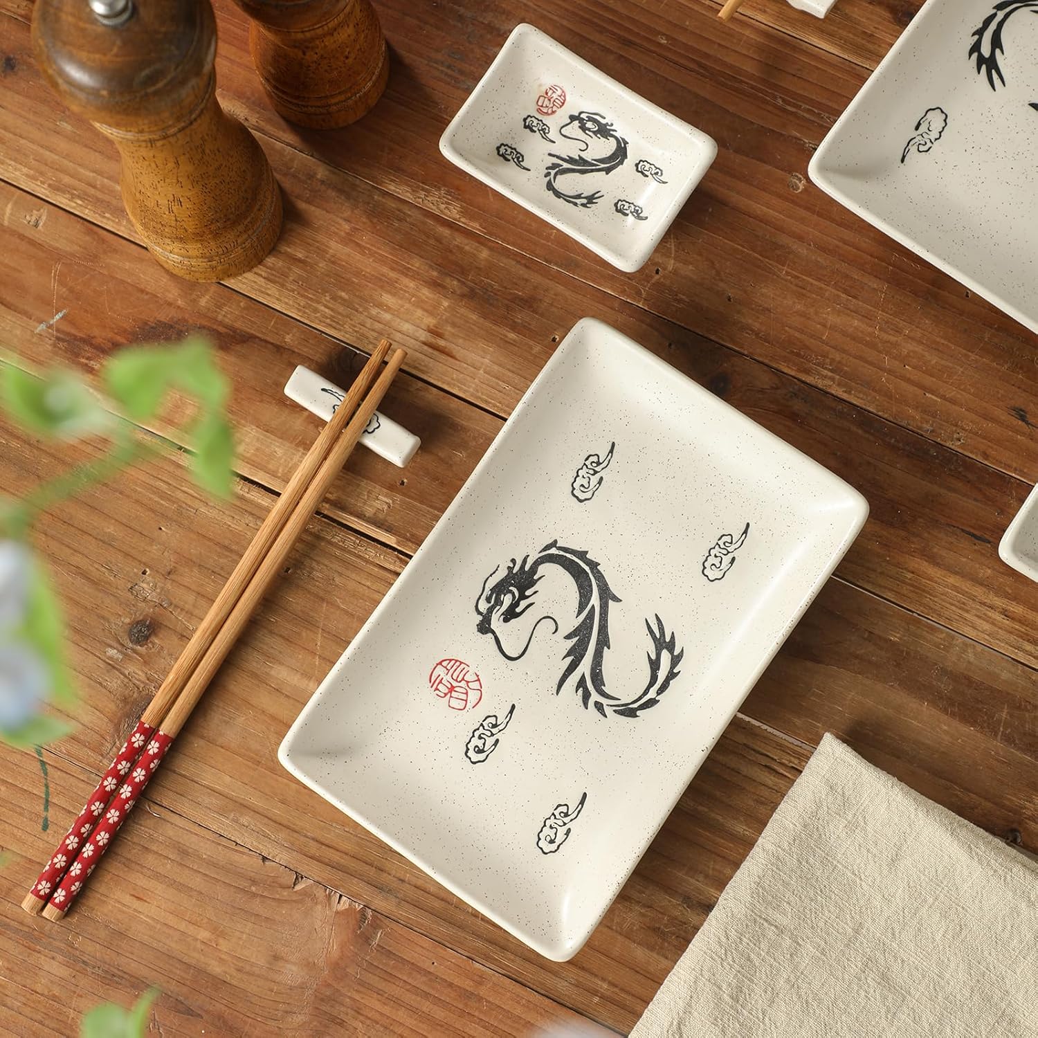 Elegant Sushi Plates Set