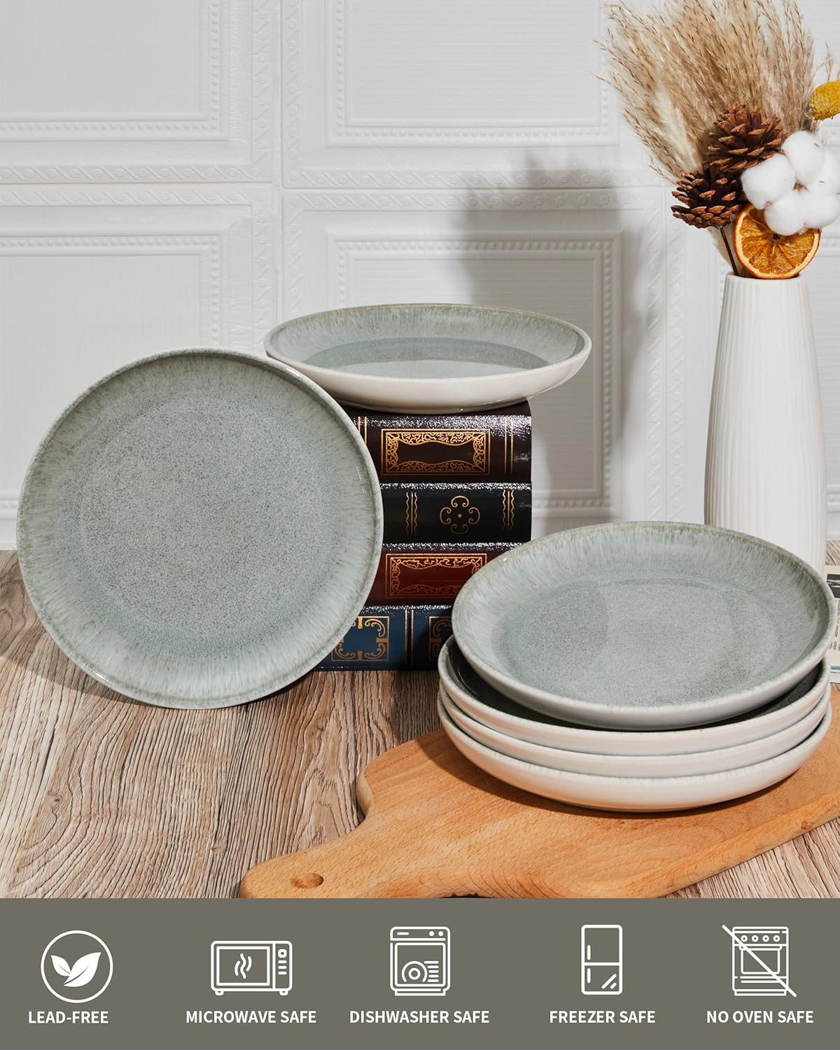 Pokini Ceramic Salad Plates