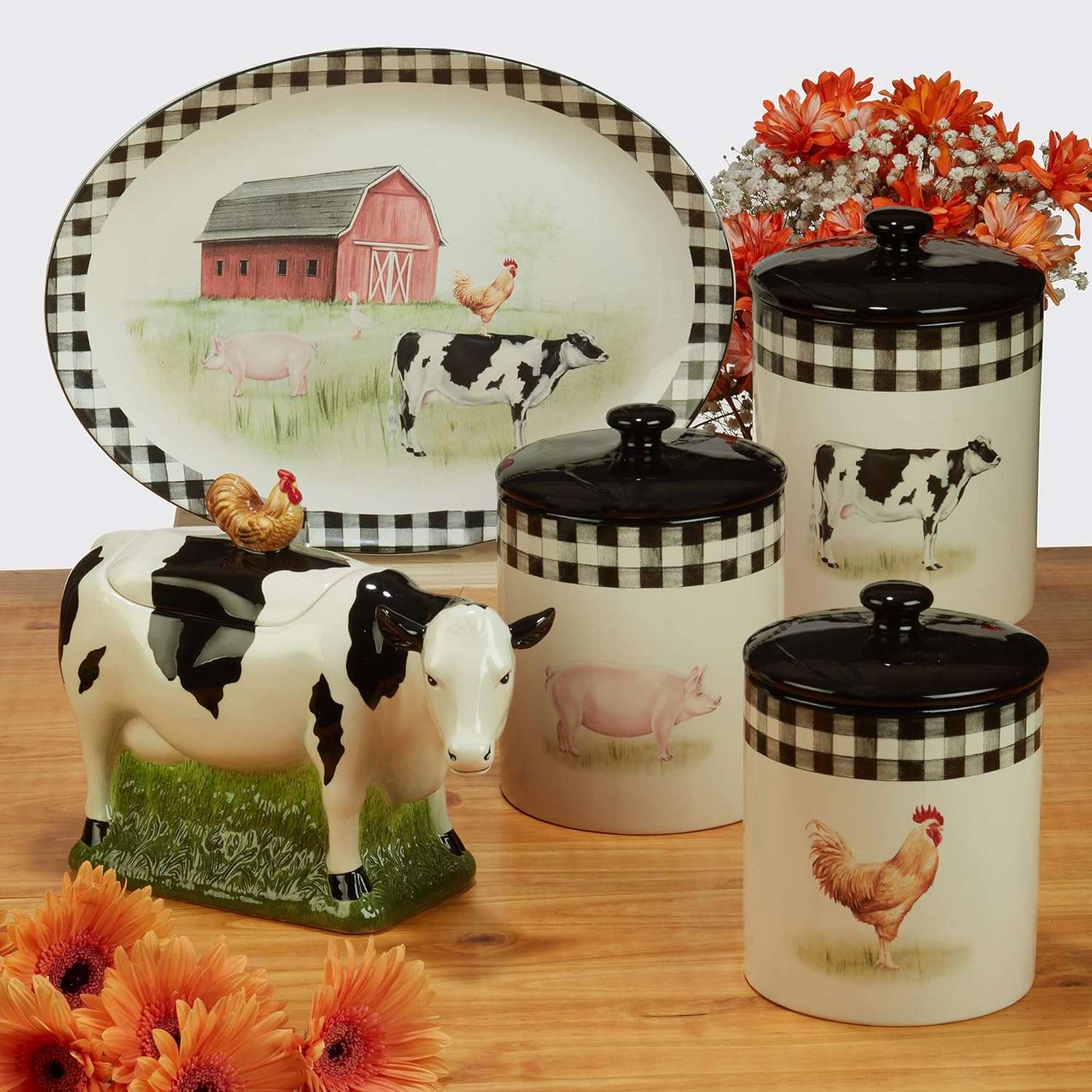 Beautiful Hand-Painted Earthenware Platter