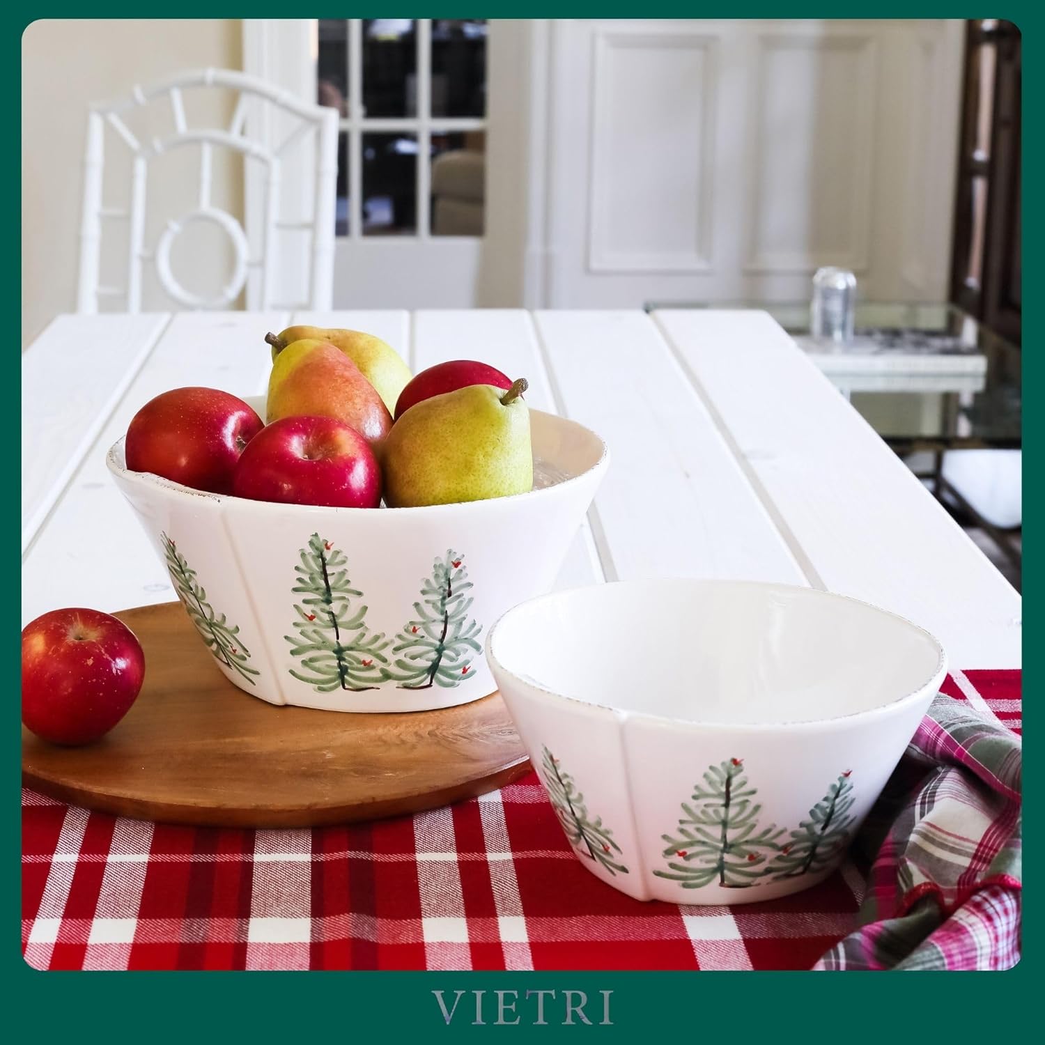 V_SPLIT Singing Bowl Green Eco-Friendly Cylinder Serving Bowls for Entertaining