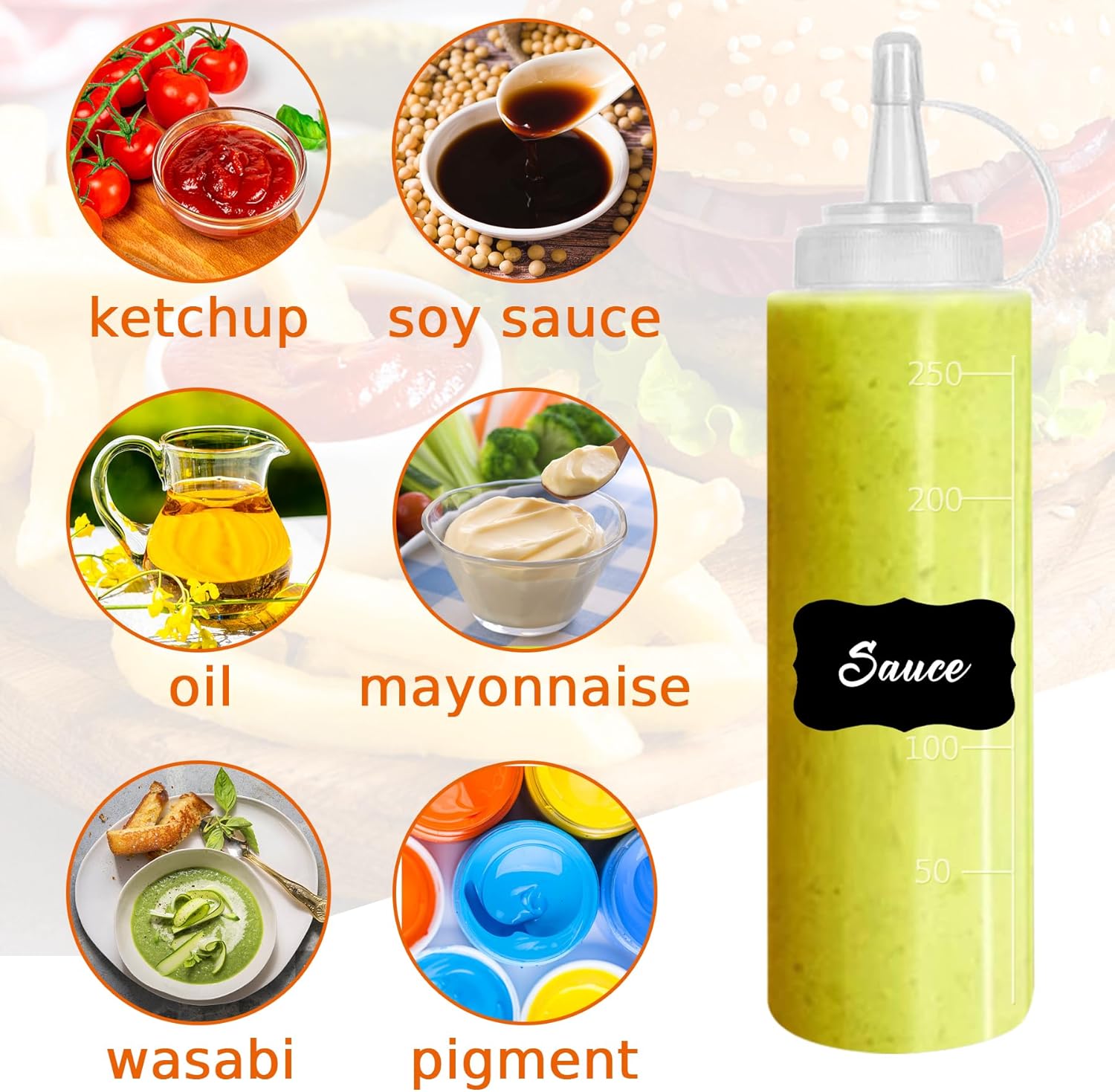 Hajoyful Squeeze Bottle Set