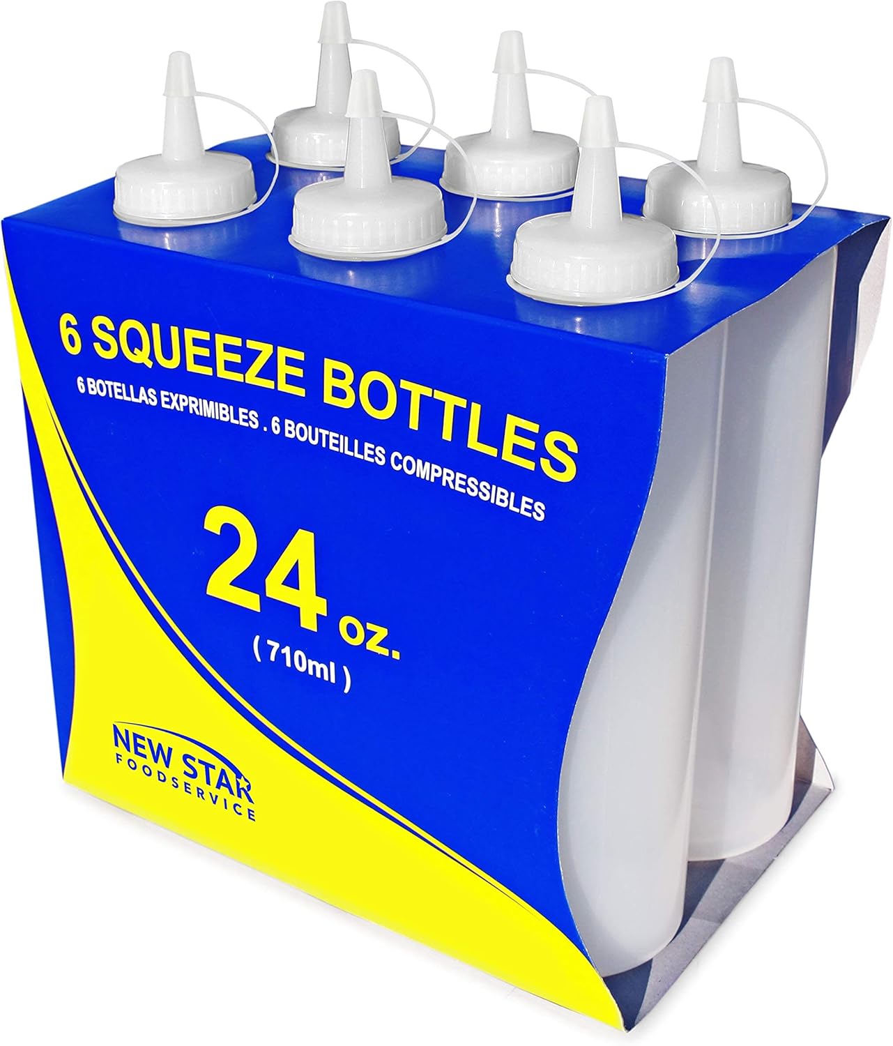 New Star Foodservice Set of 6 Squeeze Bottles