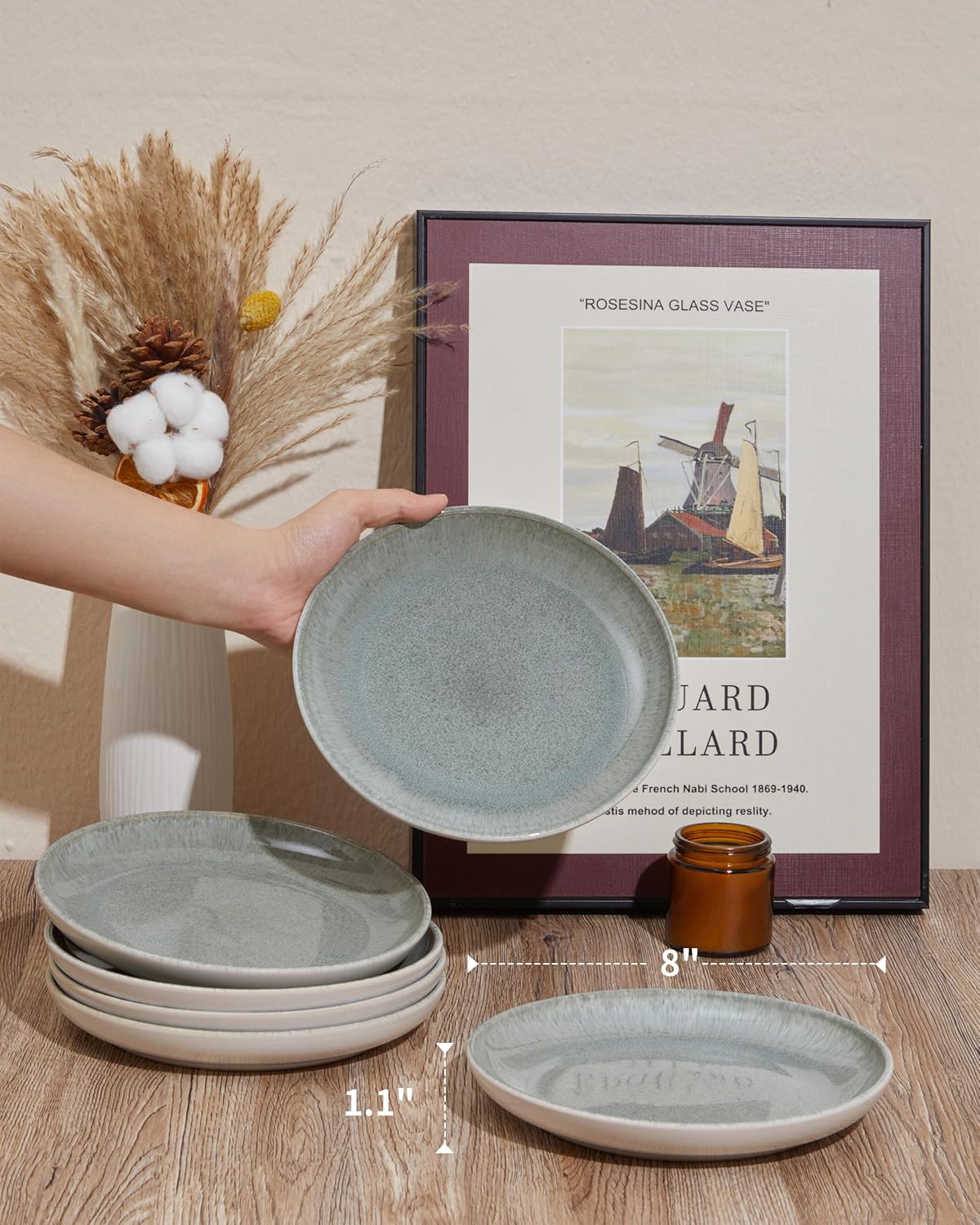 Pokini Ceramic Salad Plates