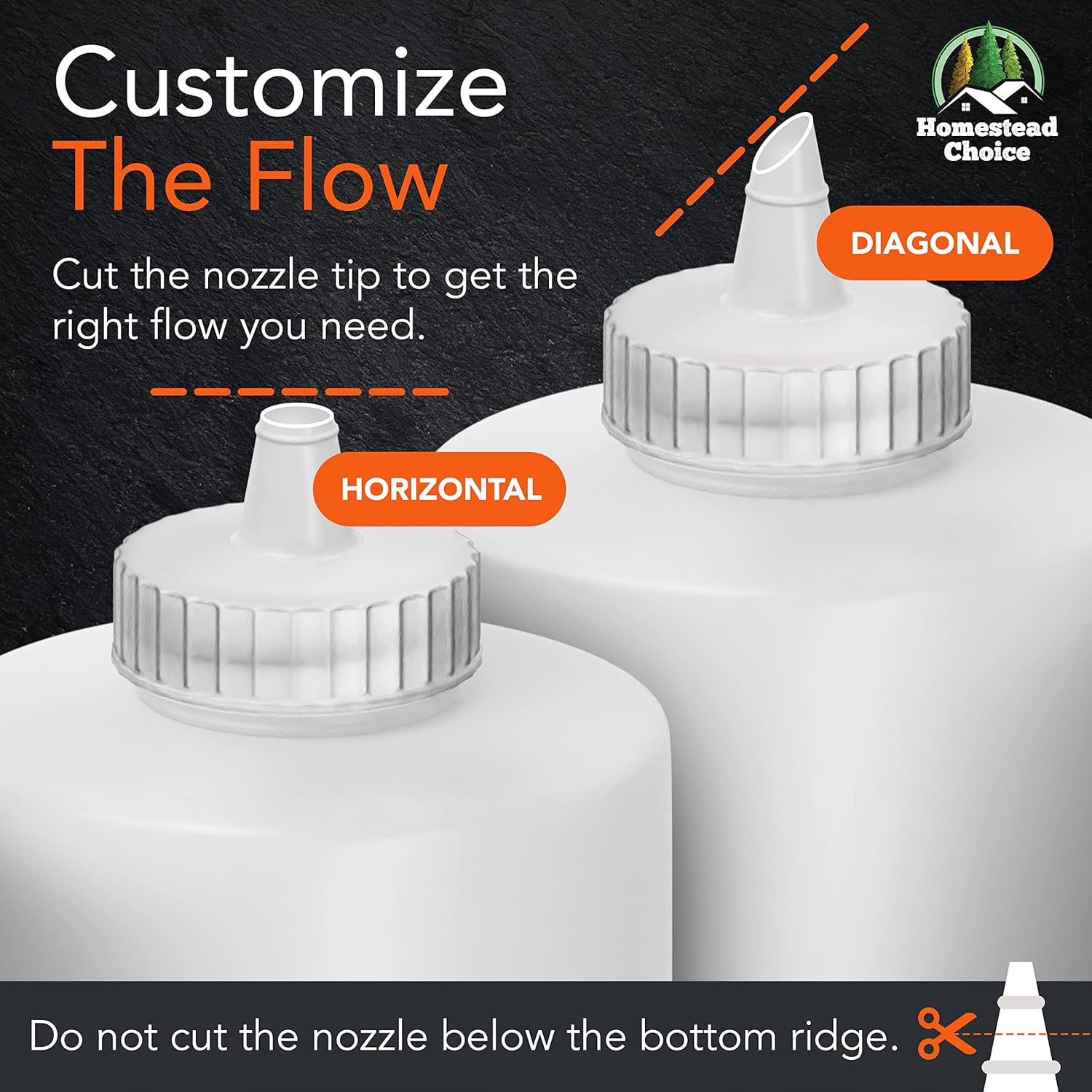 32oz Made in USA Condiment Squeeze Bottles BPA Free 3-Pack