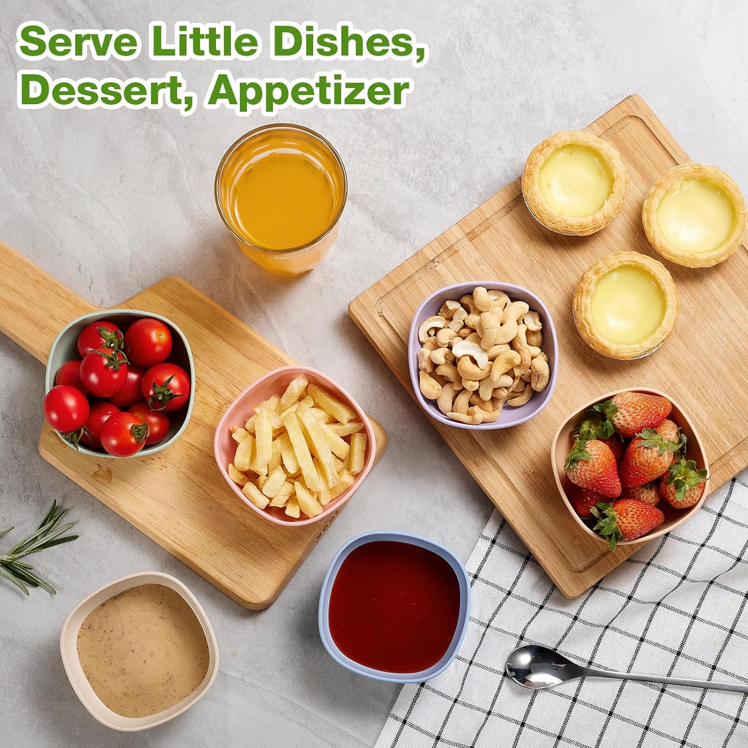 Durable Wheat Straw Soy Sauce Bowls for Parties