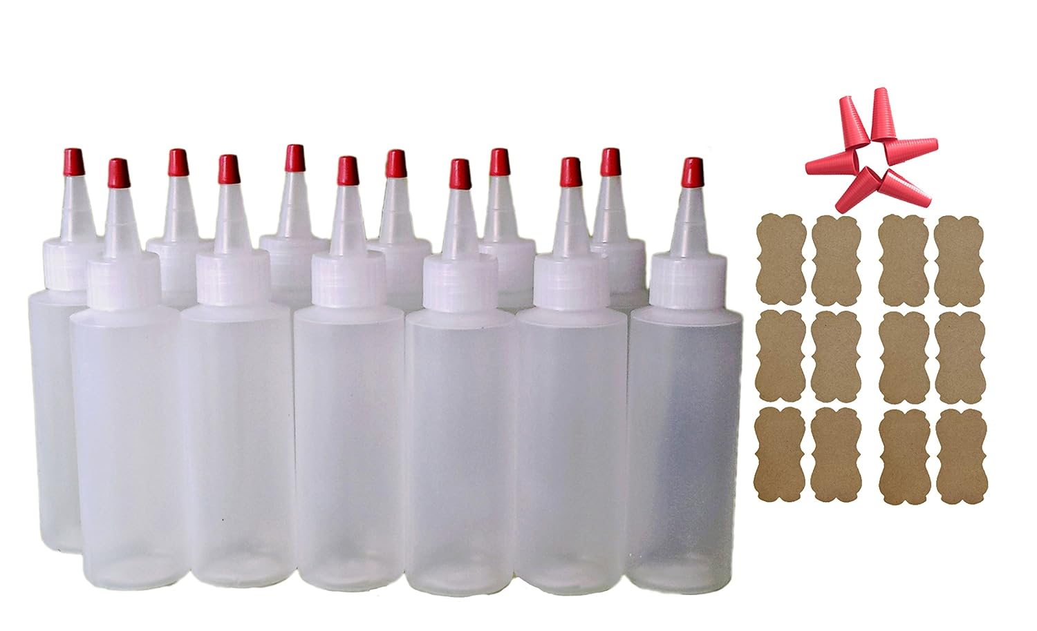 12-PK 4oz Squeezy Bottles