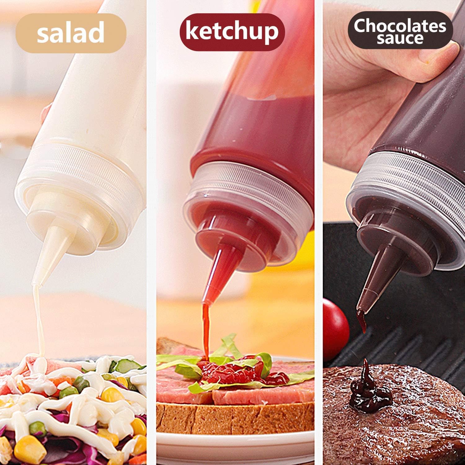 Convenient 4-Ounce Squeeze Bottles