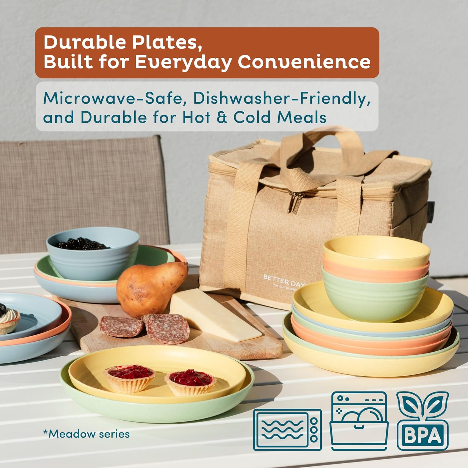 Nook Theory Deep Dinner Plates 8PCS - Wheat Straw Plates