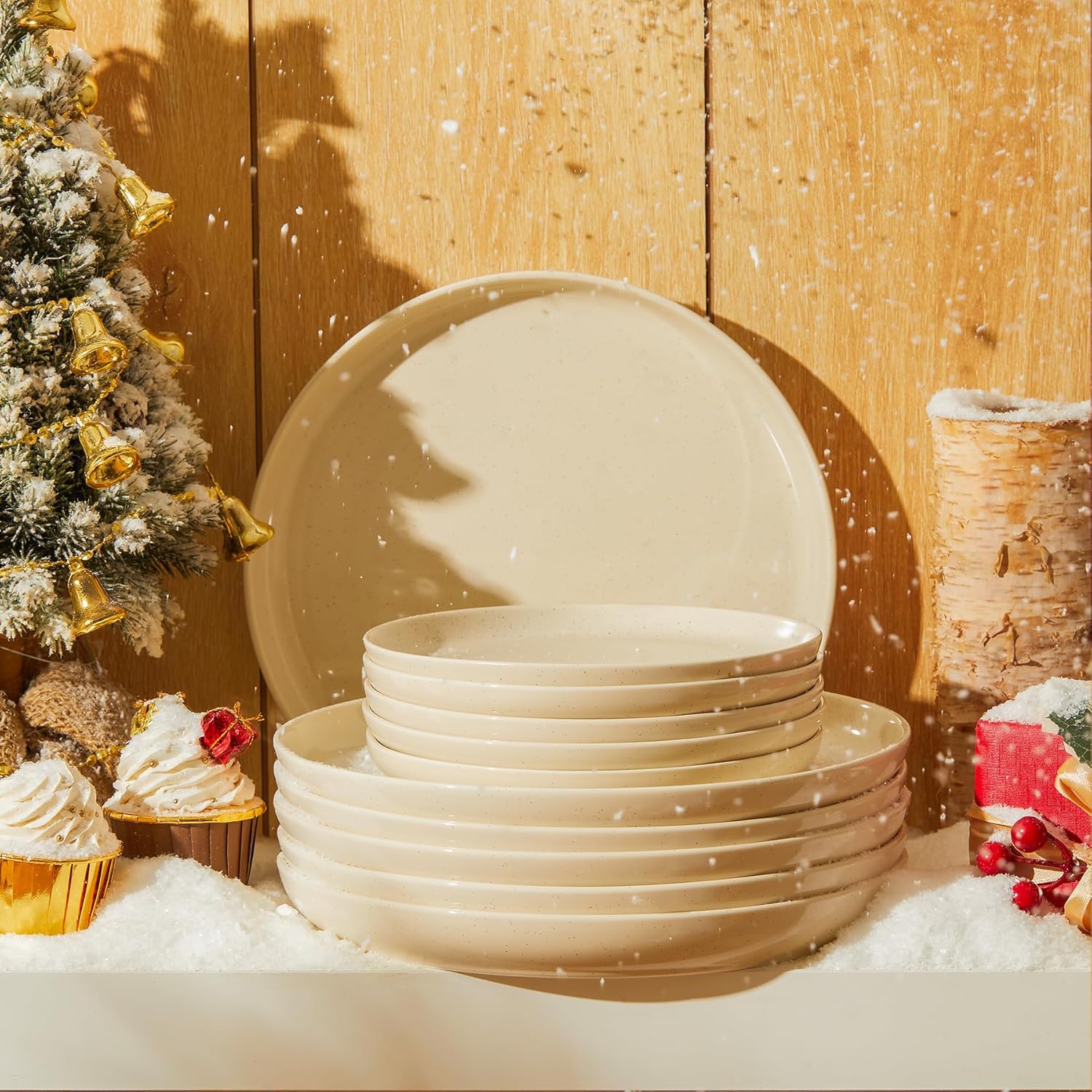 Sweese 10-inch Porcelain Dinner Plates Set of 6