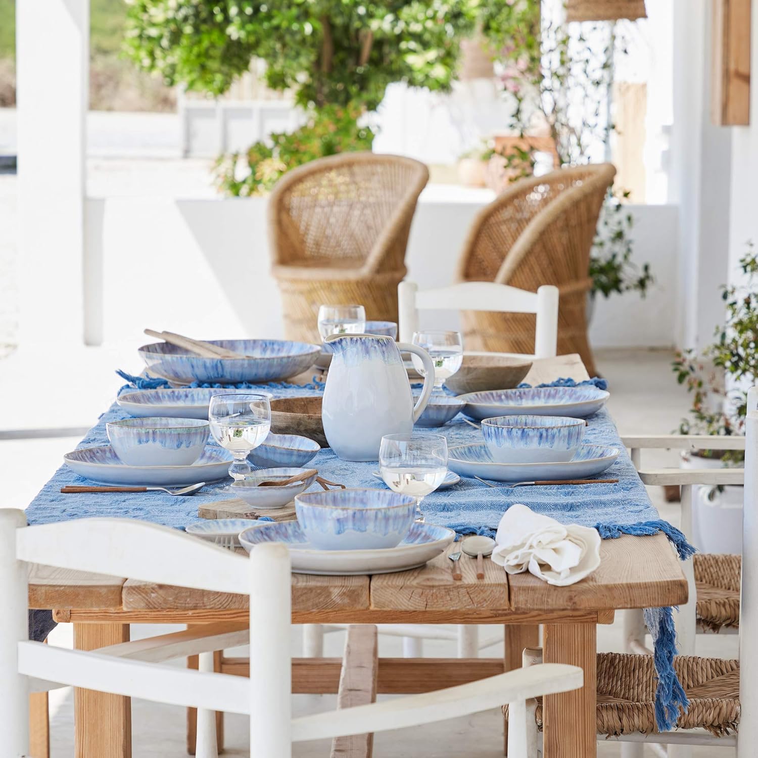 Bisque Collection Ria Blue - Perfect for Entertaining