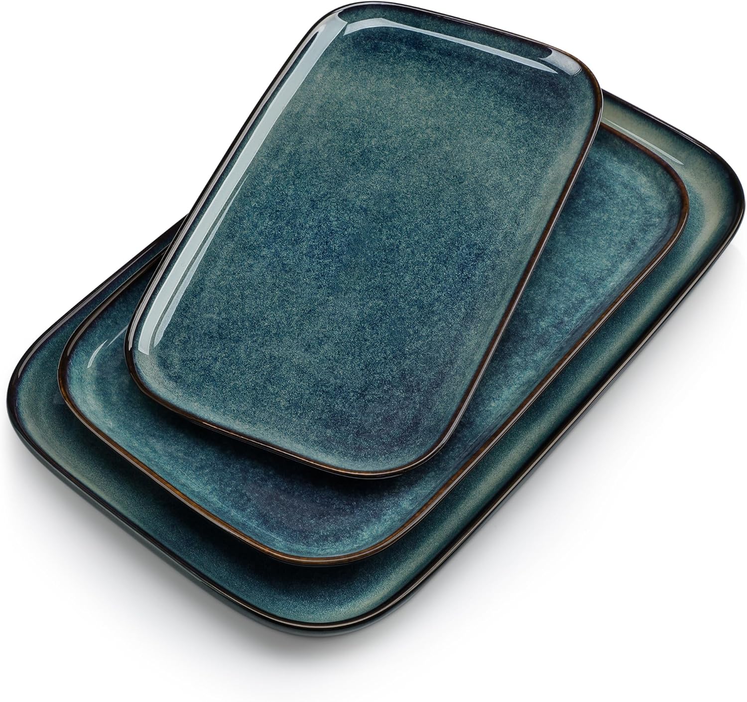 Stylish 3-Piece Rectangular Serving Platter Set