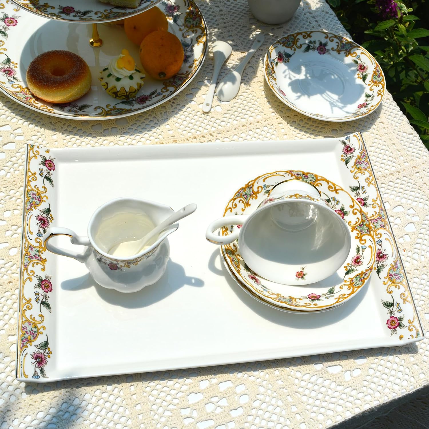 Luxury Bone China Elegant 14 Serving Tray
