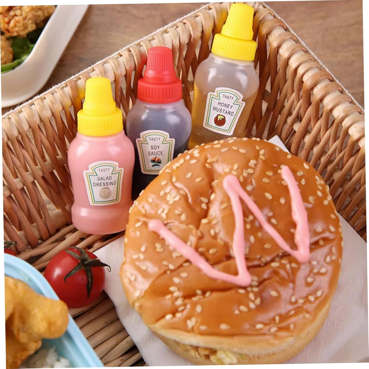 Neroyaner4-Pack Mini Ketchup Bottles