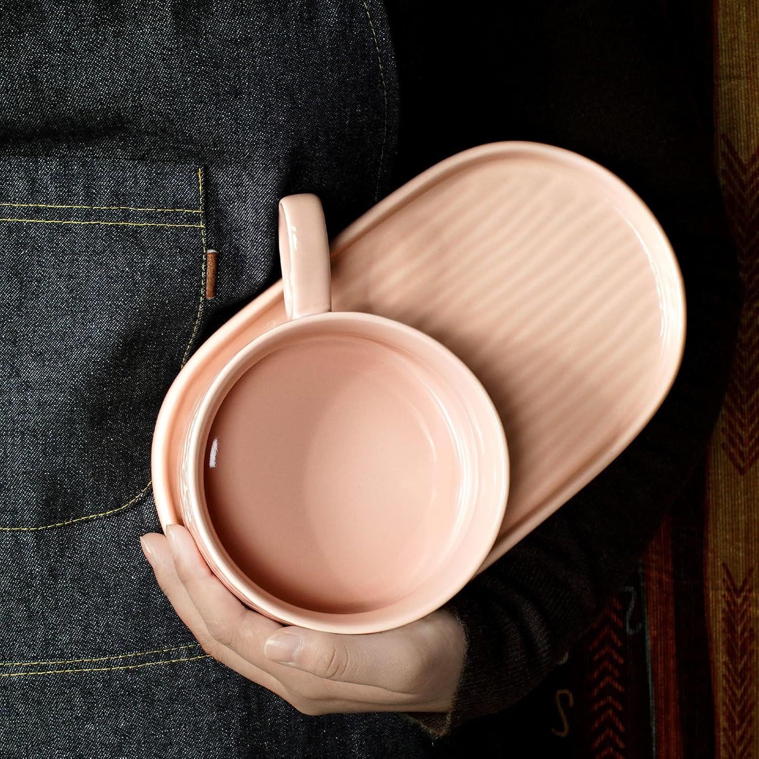 Arcena Solid Soup Sandwich Plate Combo Set 16oz