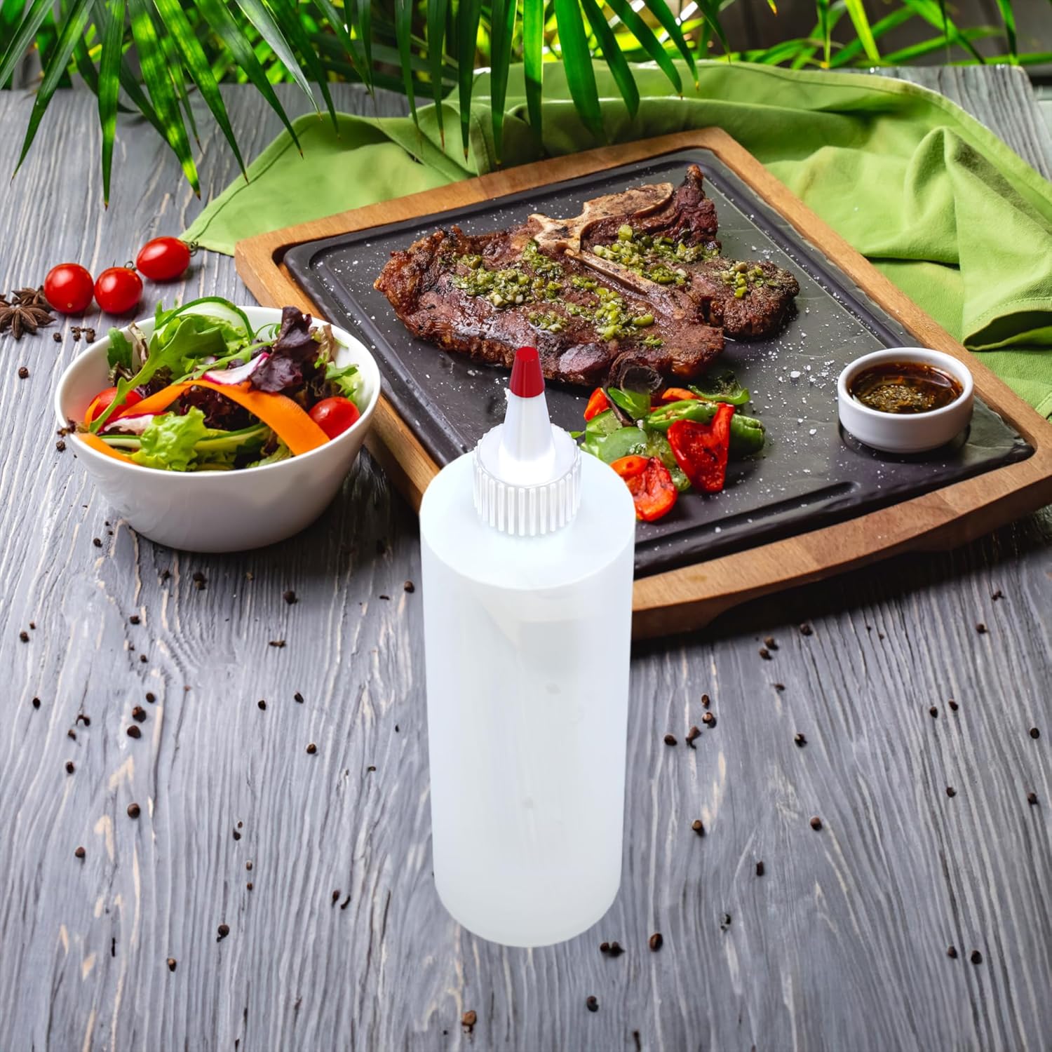 BRIGHTFROM 16oz Squeeze Bottle BPA-Free Leak-Proof for Kitchen Crafting
