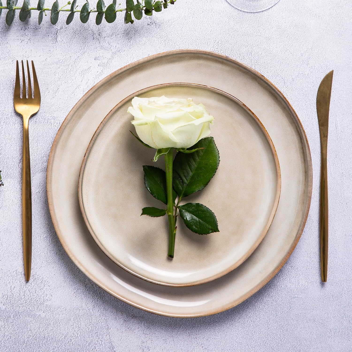 Unique Handmade Ceramic Plates Set