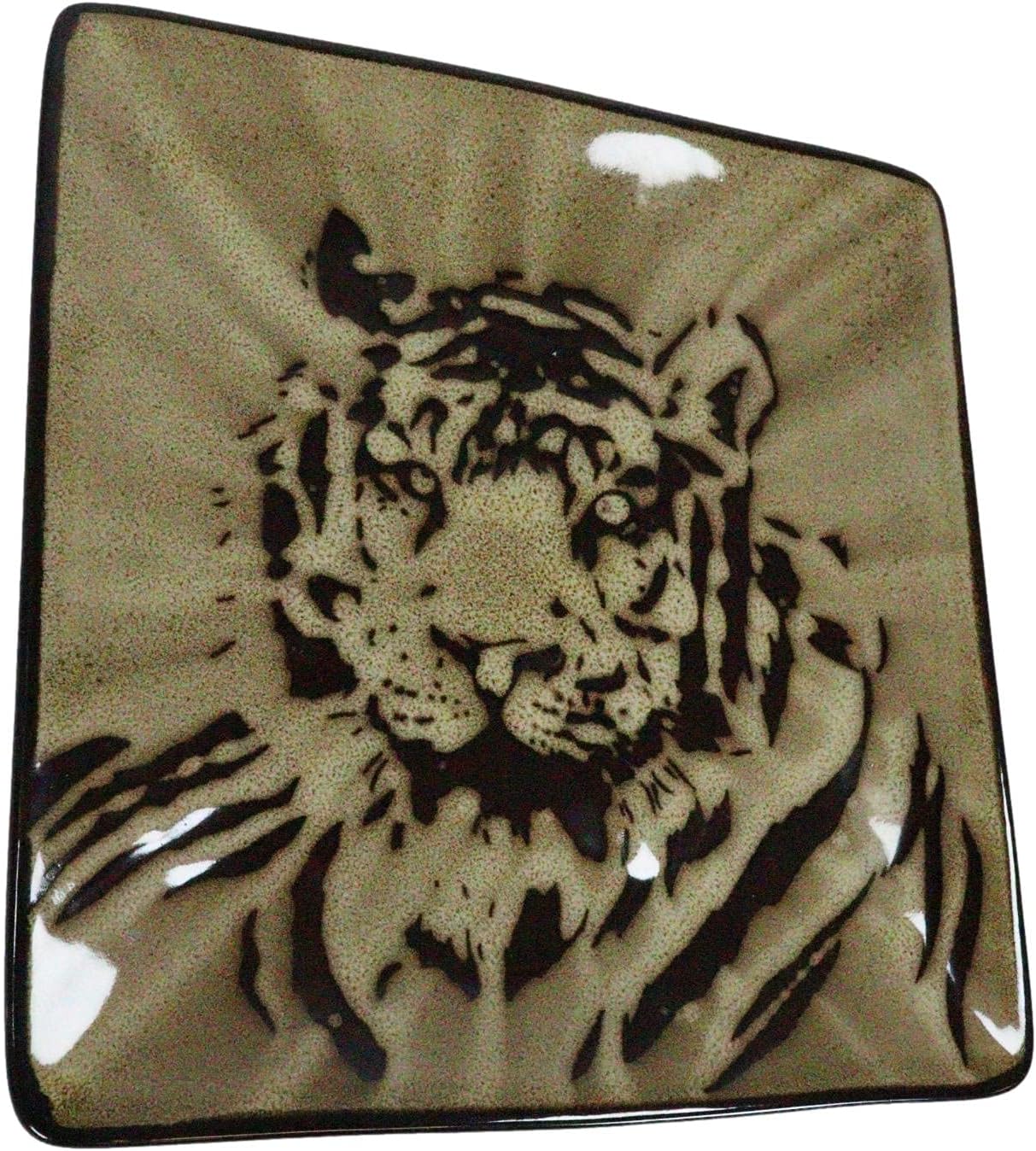 Ebros Gift Pack Tiger-Eyes 8 Ceramic Salad Plates
