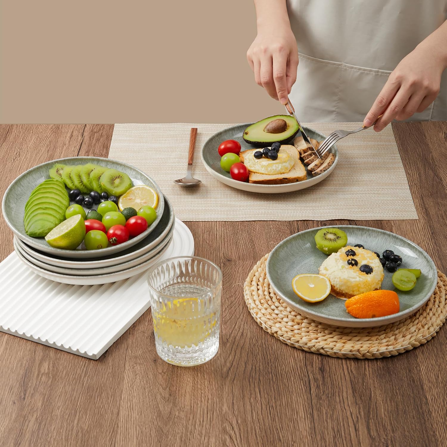 Pokini Ceramic Salad Plates