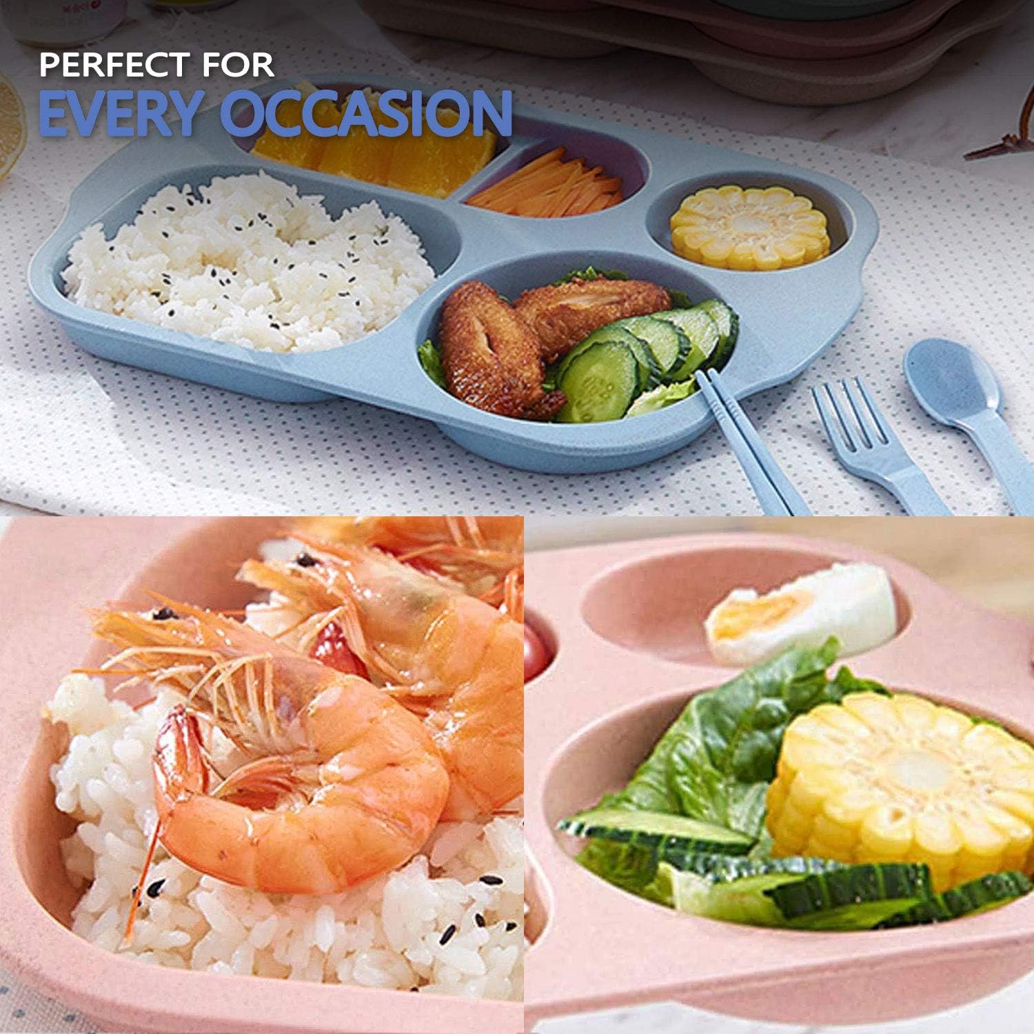 ShopWithGreen Divided Plates