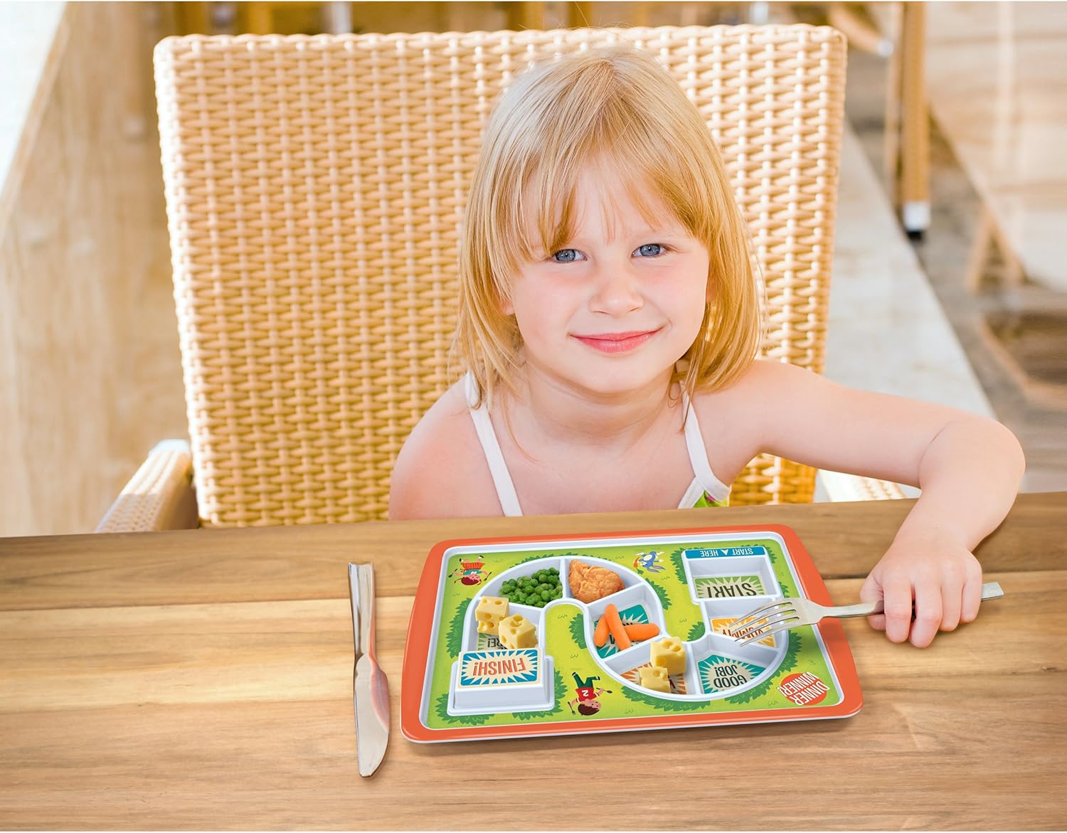Dinner Winner Game Plate for Kids