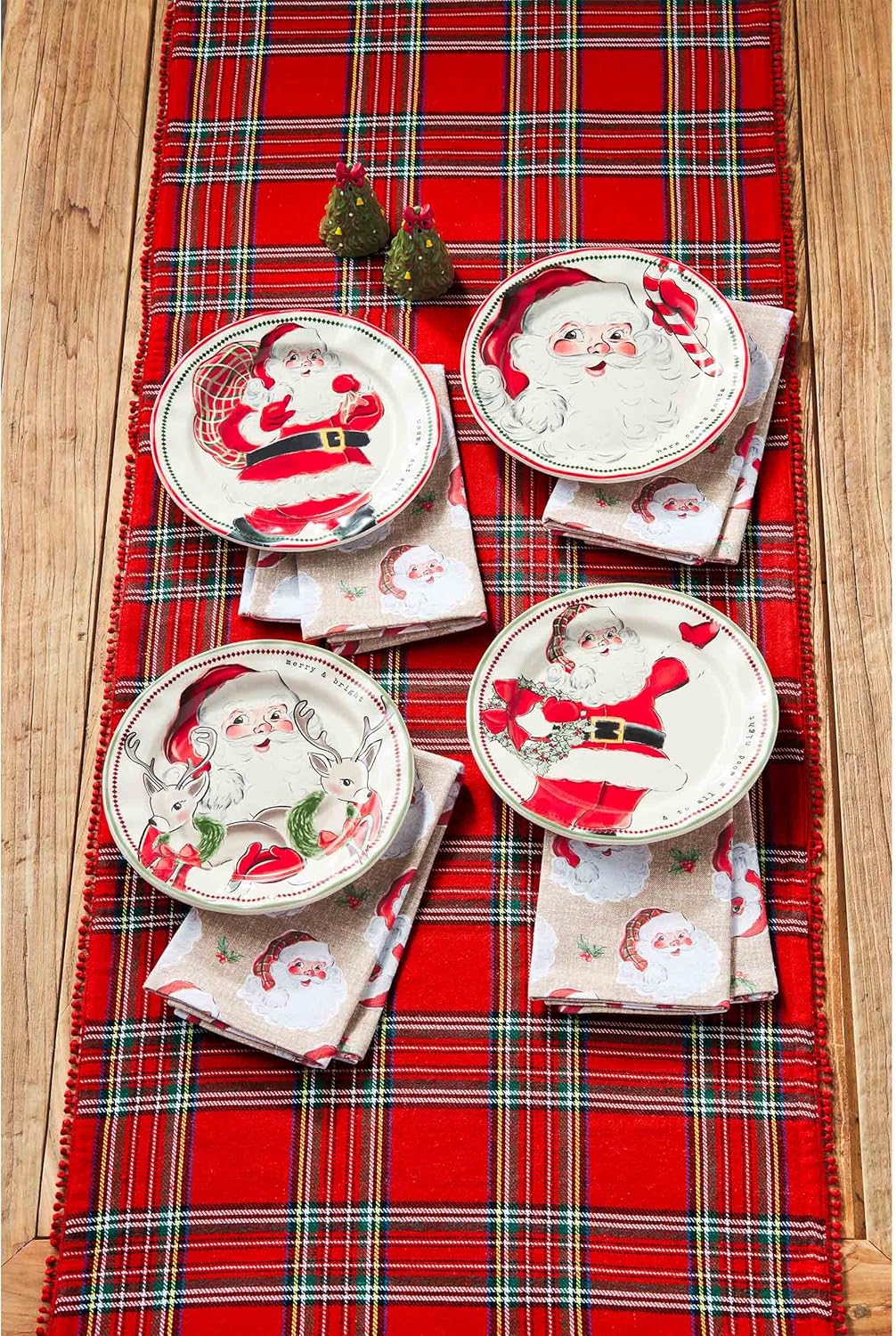 Mud Pie Santa Salad Plate - Christmas Gift