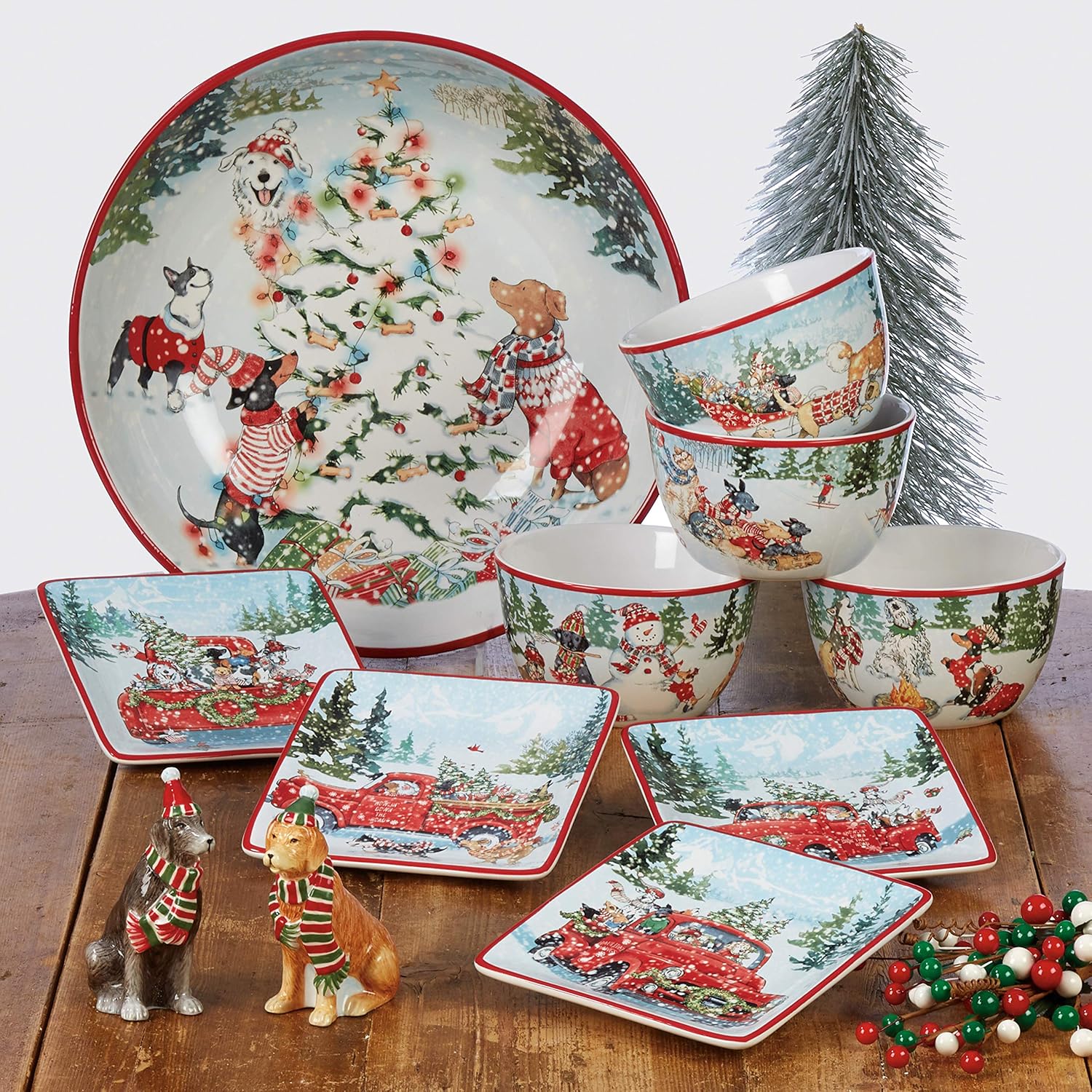 Certified International Special Delivery 6 Appetizer Plates Set of 4
